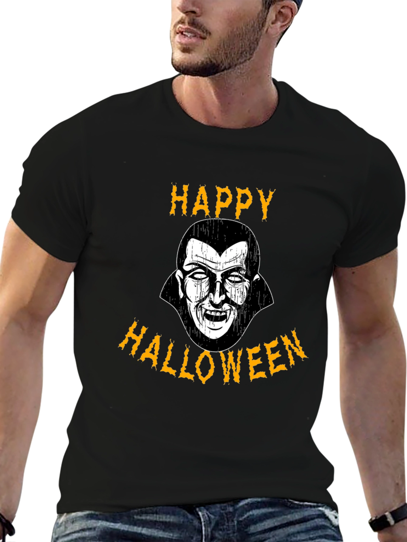 Happy Halloween Vampire Graphic Tee