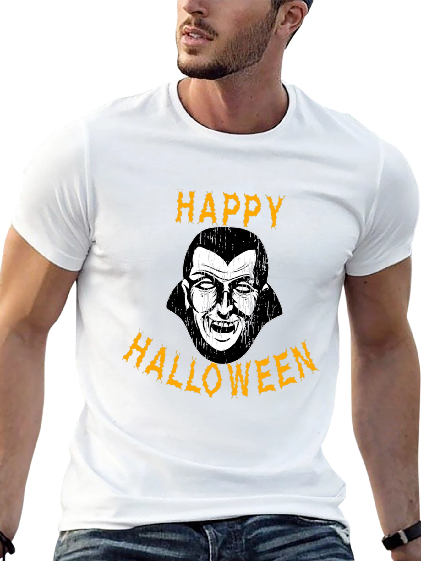 Happy Halloween Vampire Graphic Tee