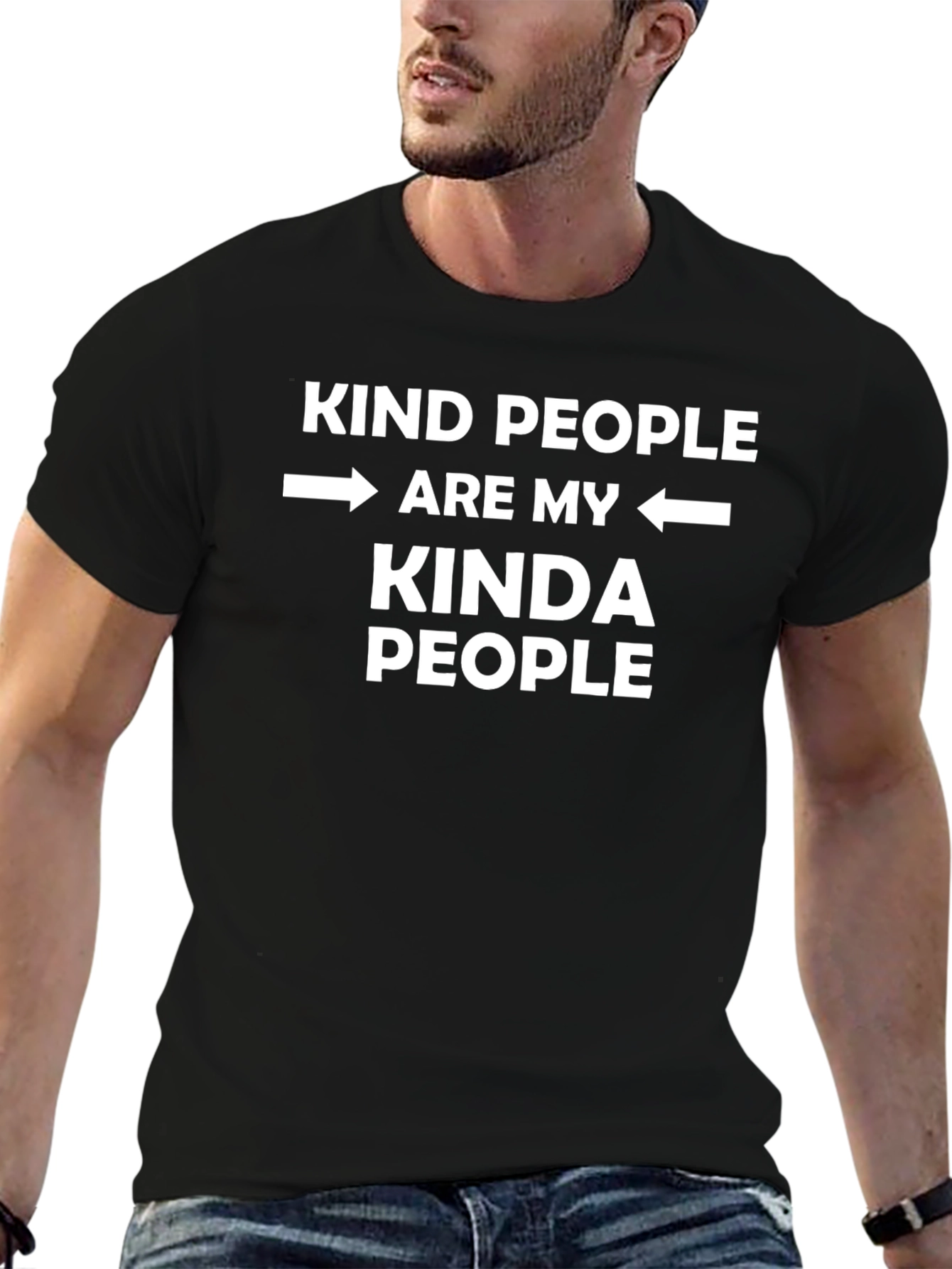 Kind People Graphic Tee - Black