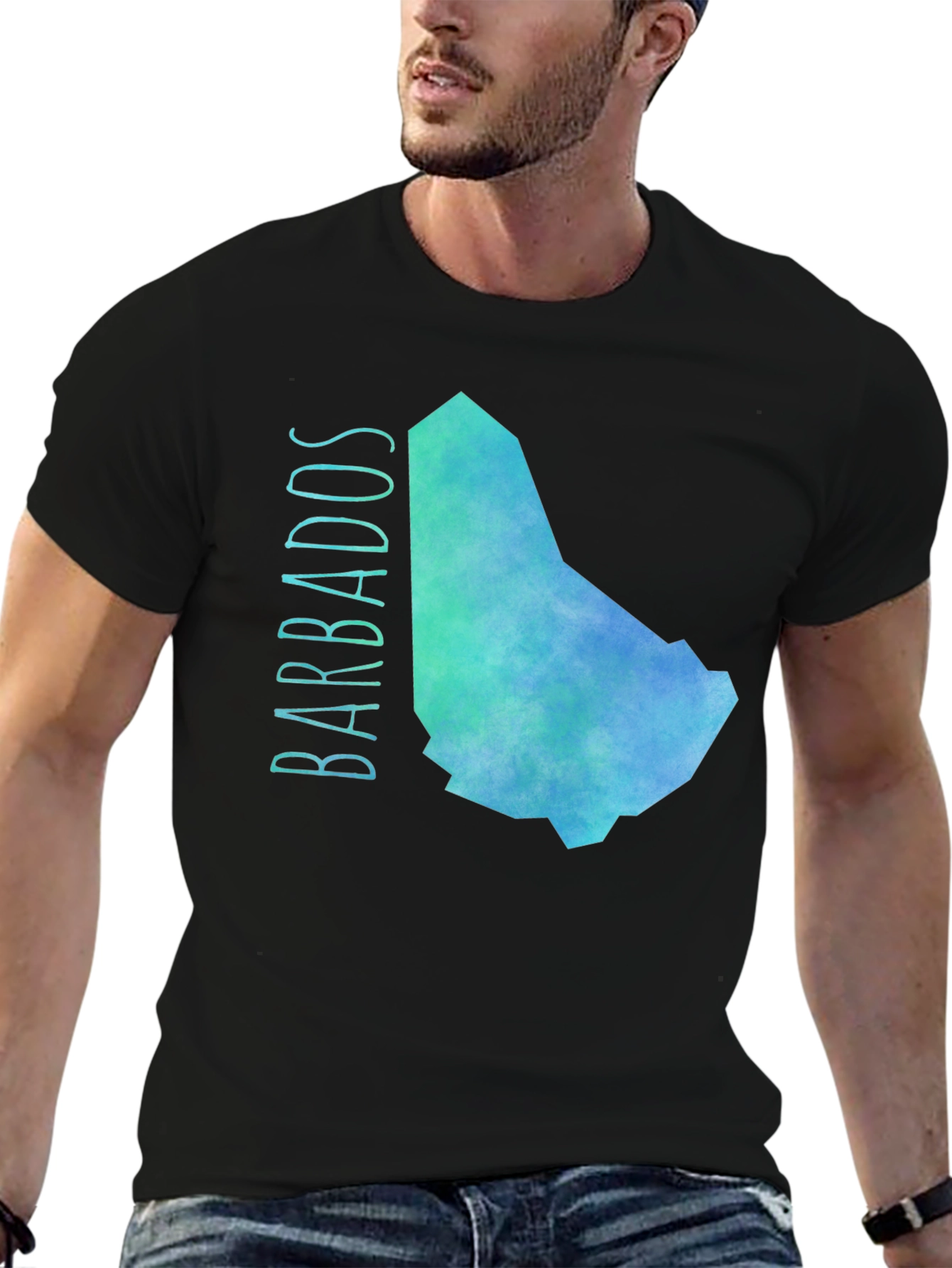 Barbados Map T-Shirt - Island Pride Tee