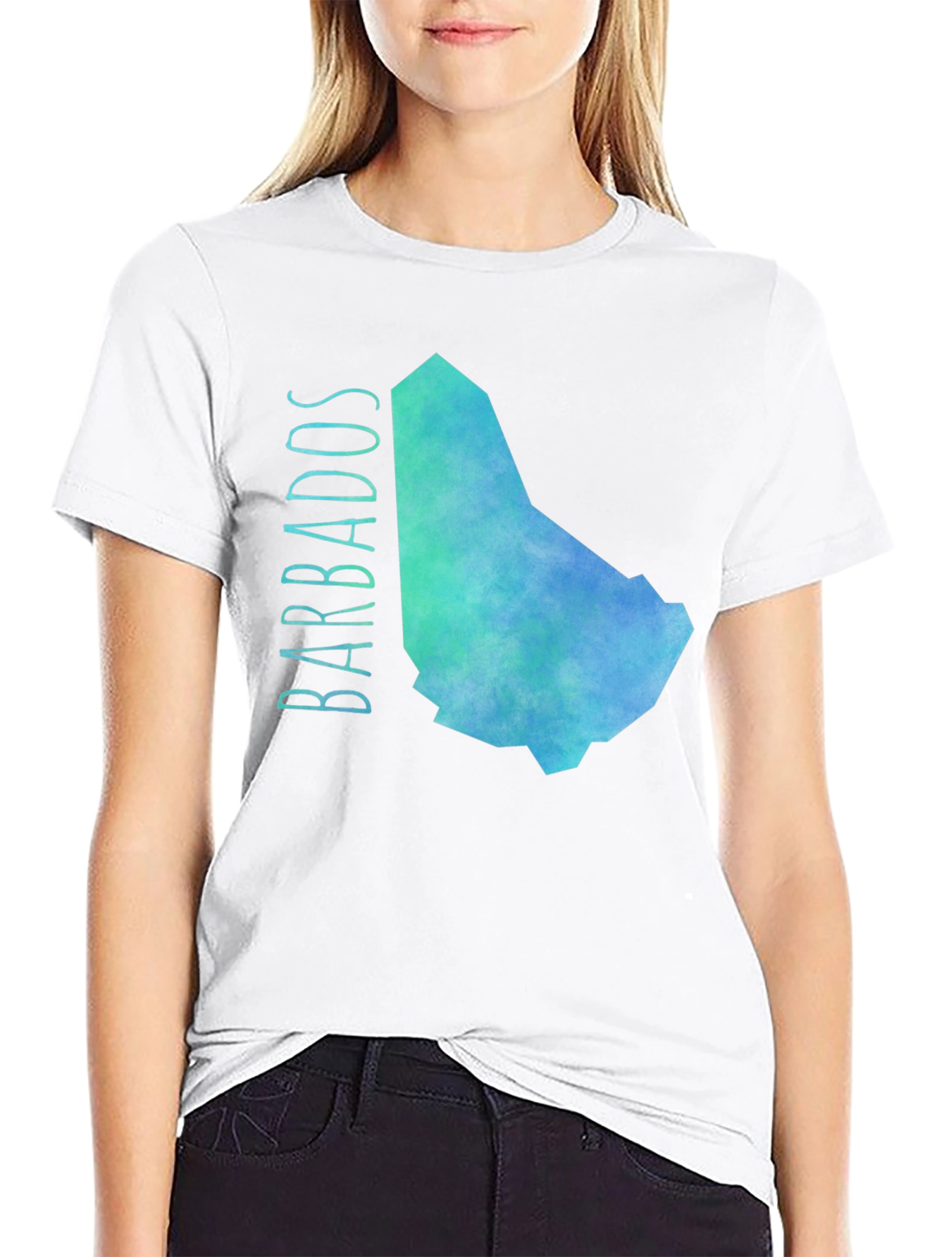 Barbados Map T-Shirt - Island Pride Tee