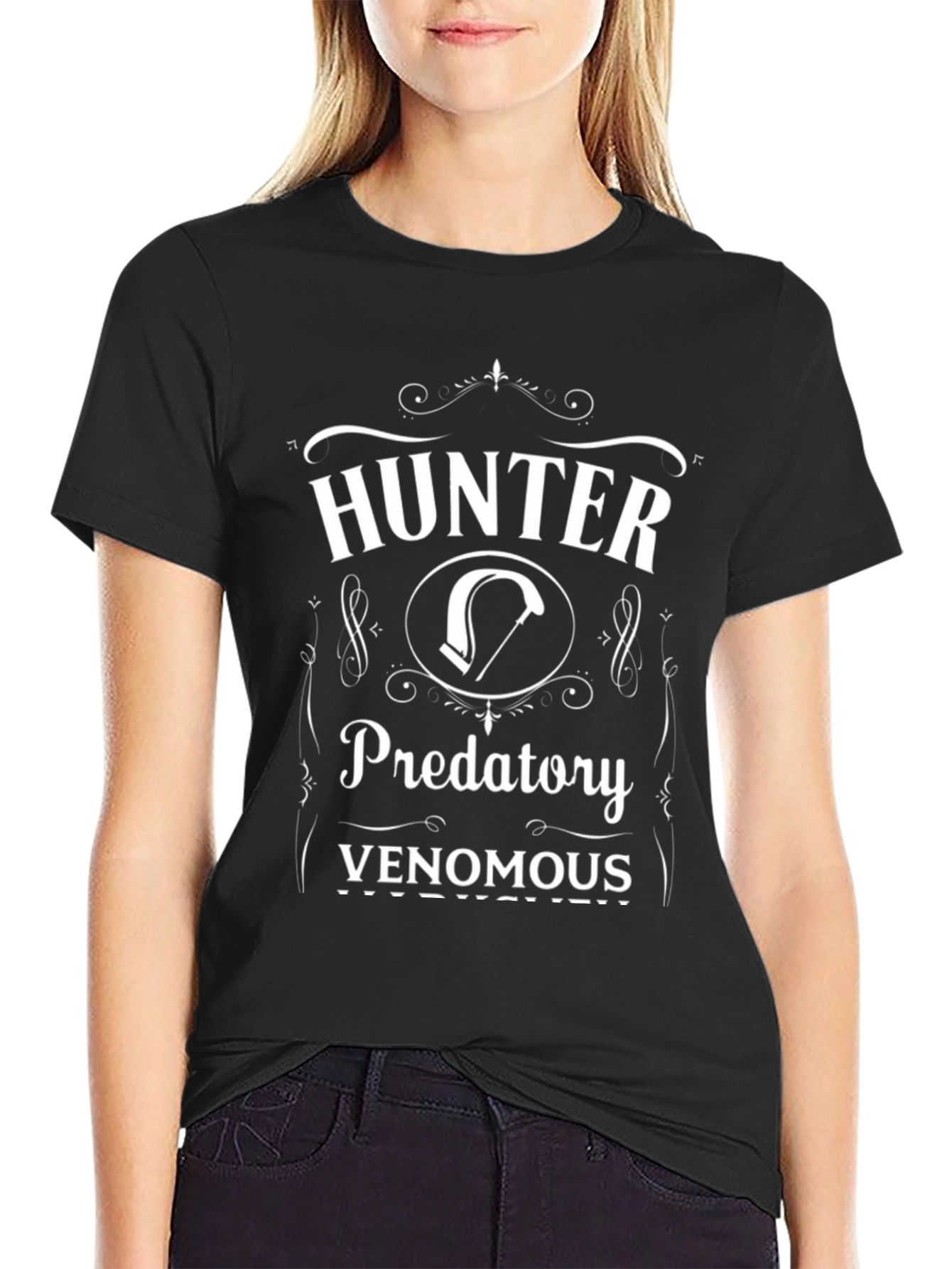 Hunter Predatory Venomous Graphic Tee - Black