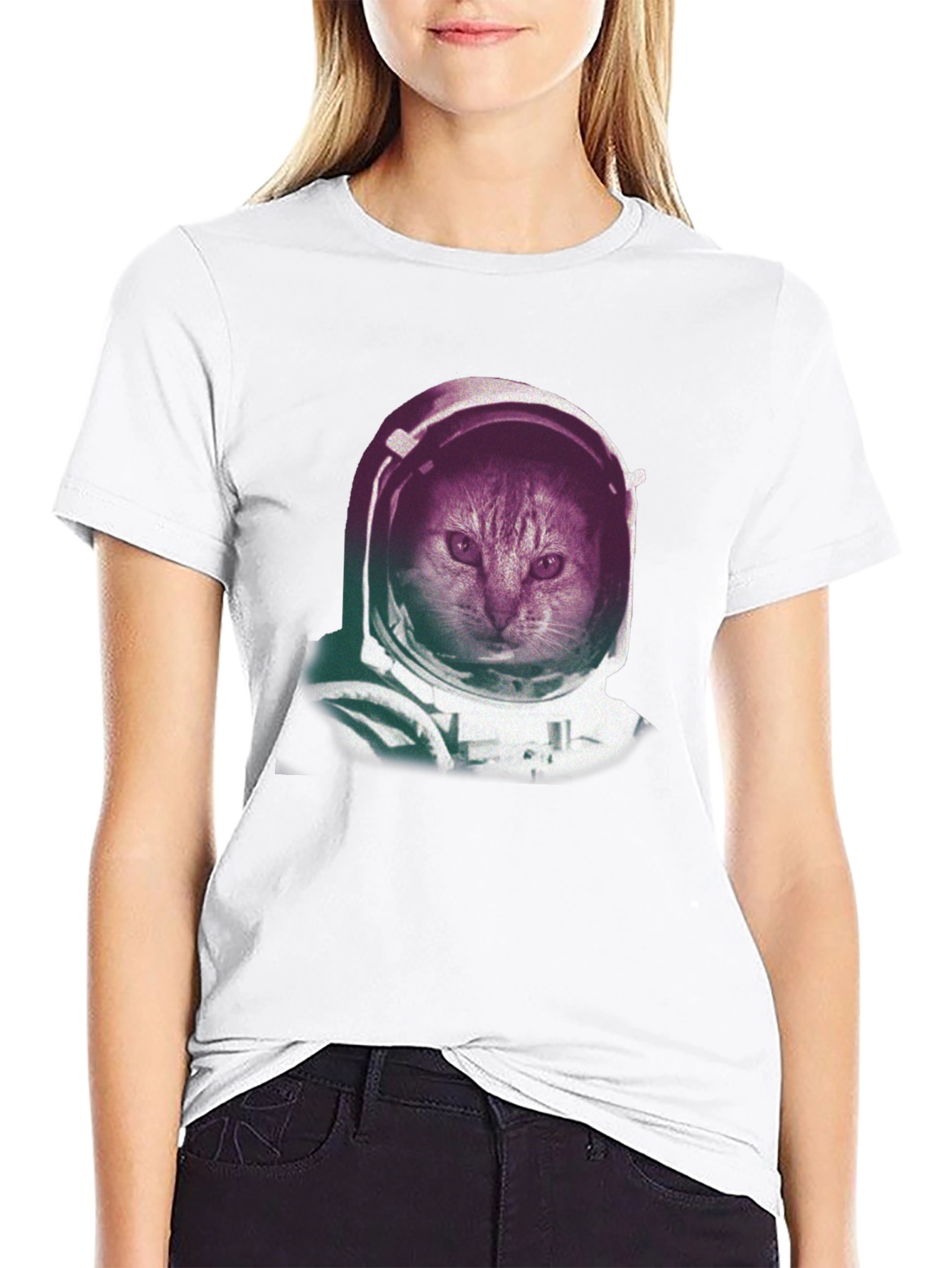 Astronaut Cat T-Shirt - Space Kitten Tee