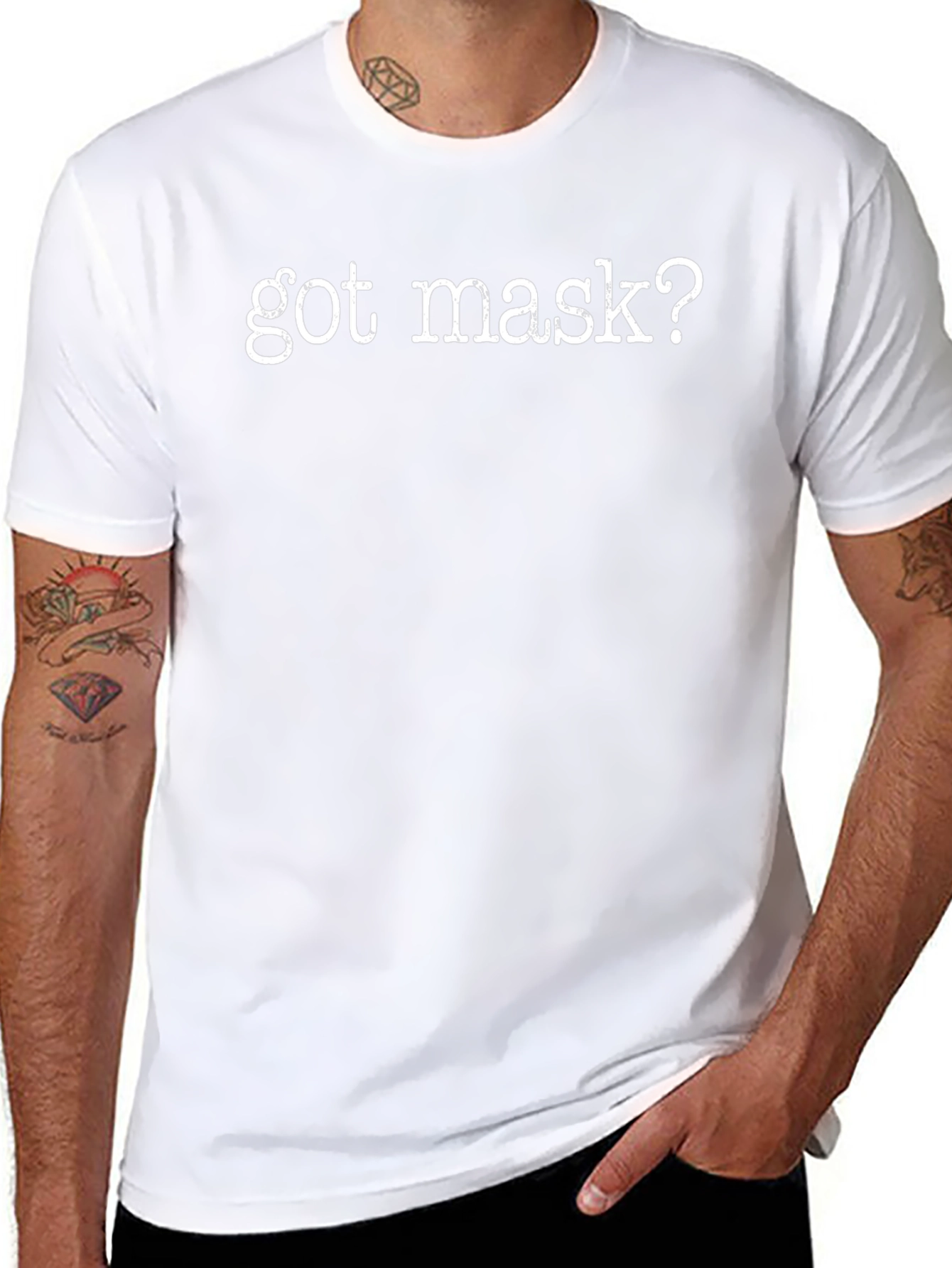 Got Mask? Novelty Graphic Tee - Black