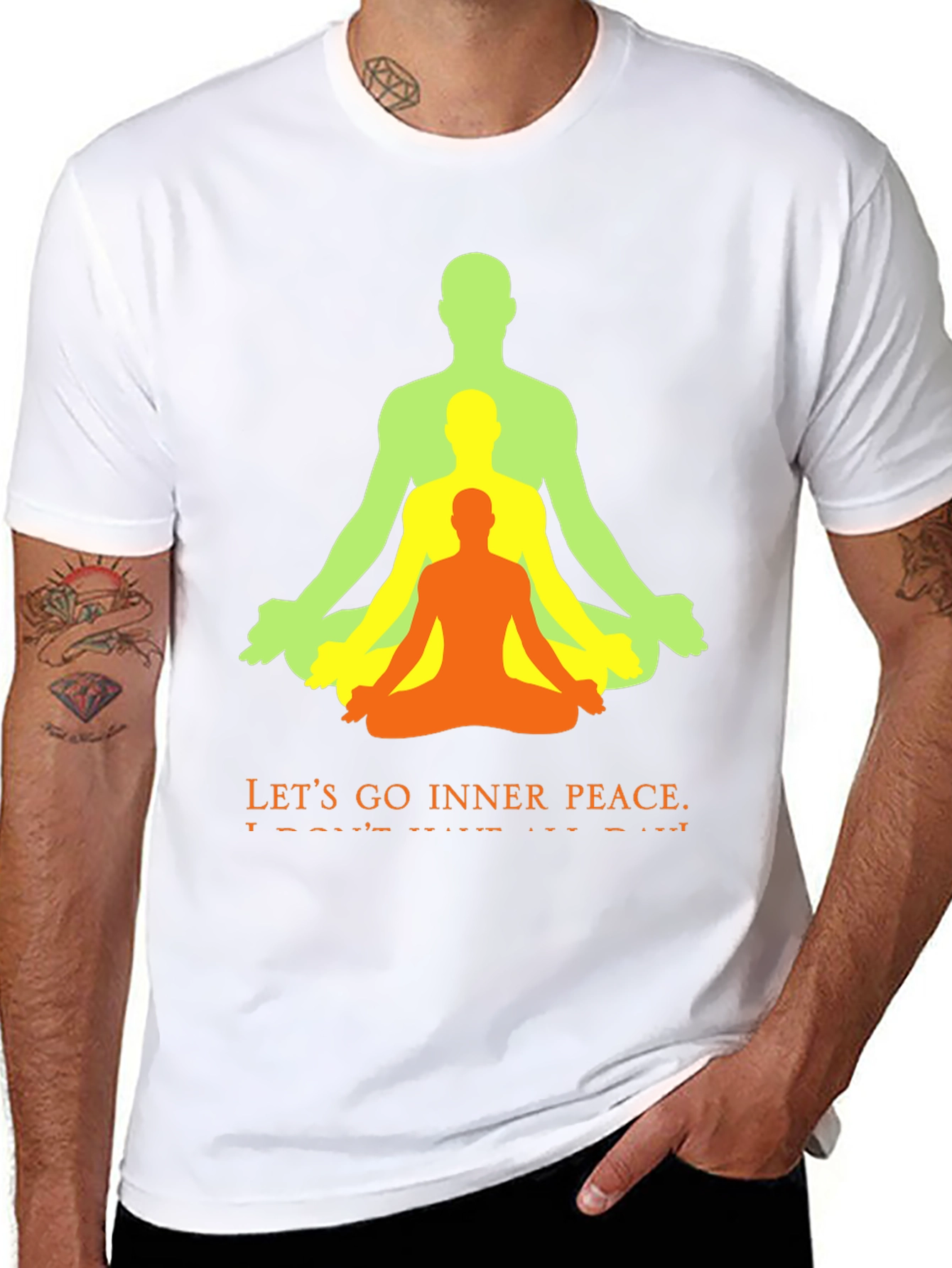 Inner Peace Yoga T-Shirt - Meditation Design