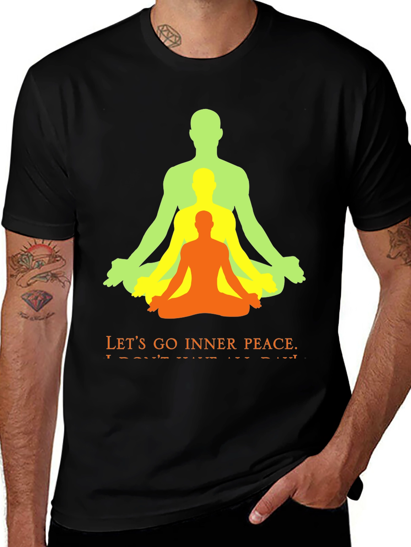 Inner Peace Yoga T-Shirt - Meditation Design