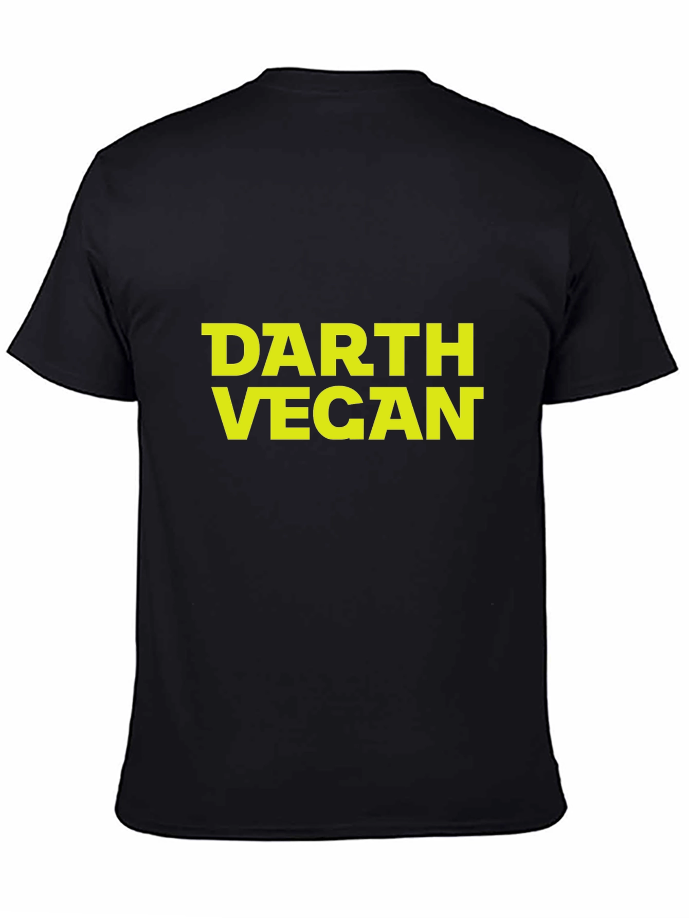 Darth Vegan Graphic Tee - Black Cotton T-Shirt