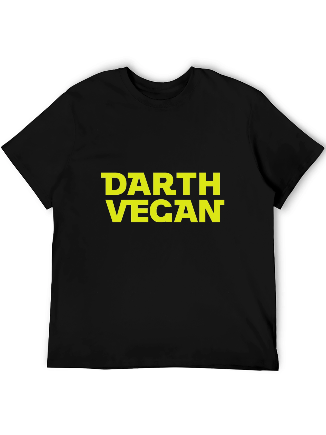 Darth Vegan Graphic Tee - Black Cotton T-Shirt