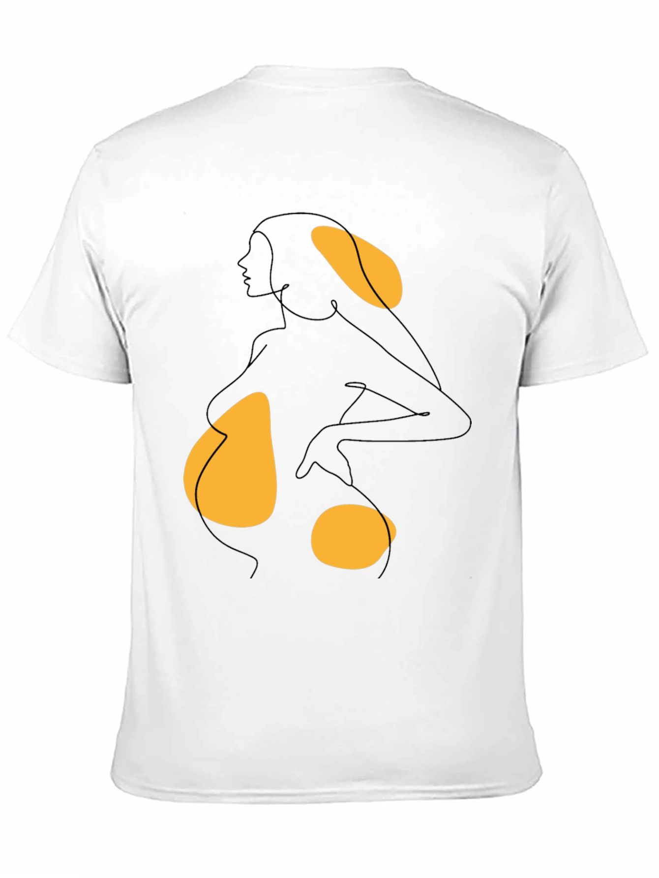 Abstract Woman Graphic Tee - Black