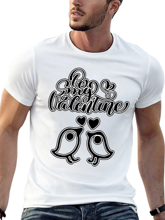 Be My Valentine Black Graphic Tee
