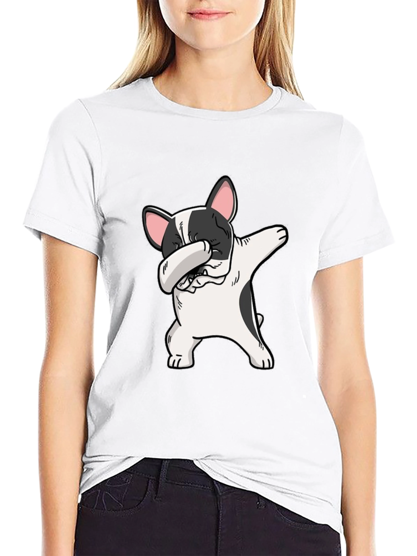 Dabbing French Bulldog Graphic Tee