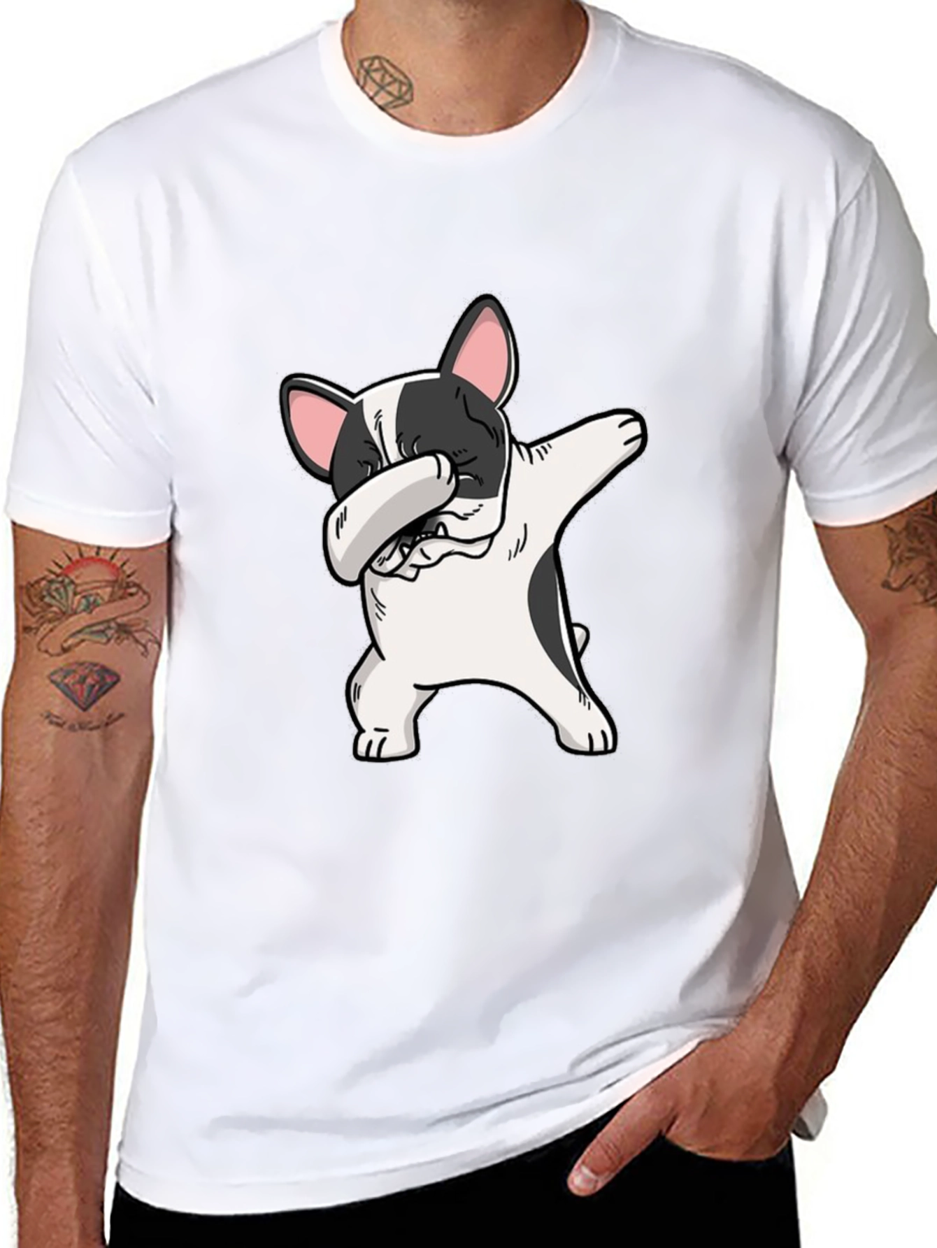 Dabbing French Bulldog Graphic Tee