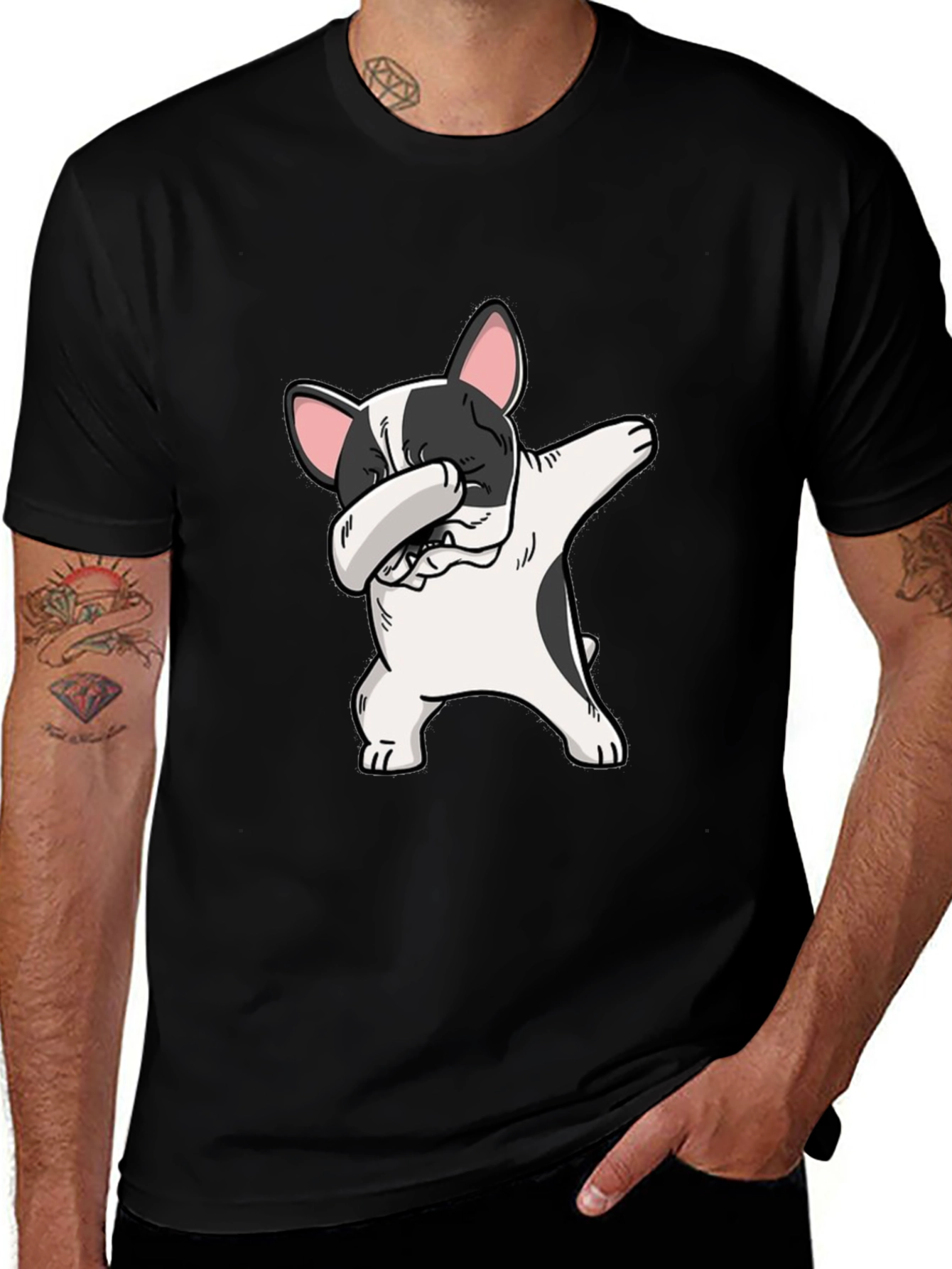 Dabbing French Bulldog Graphic Tee