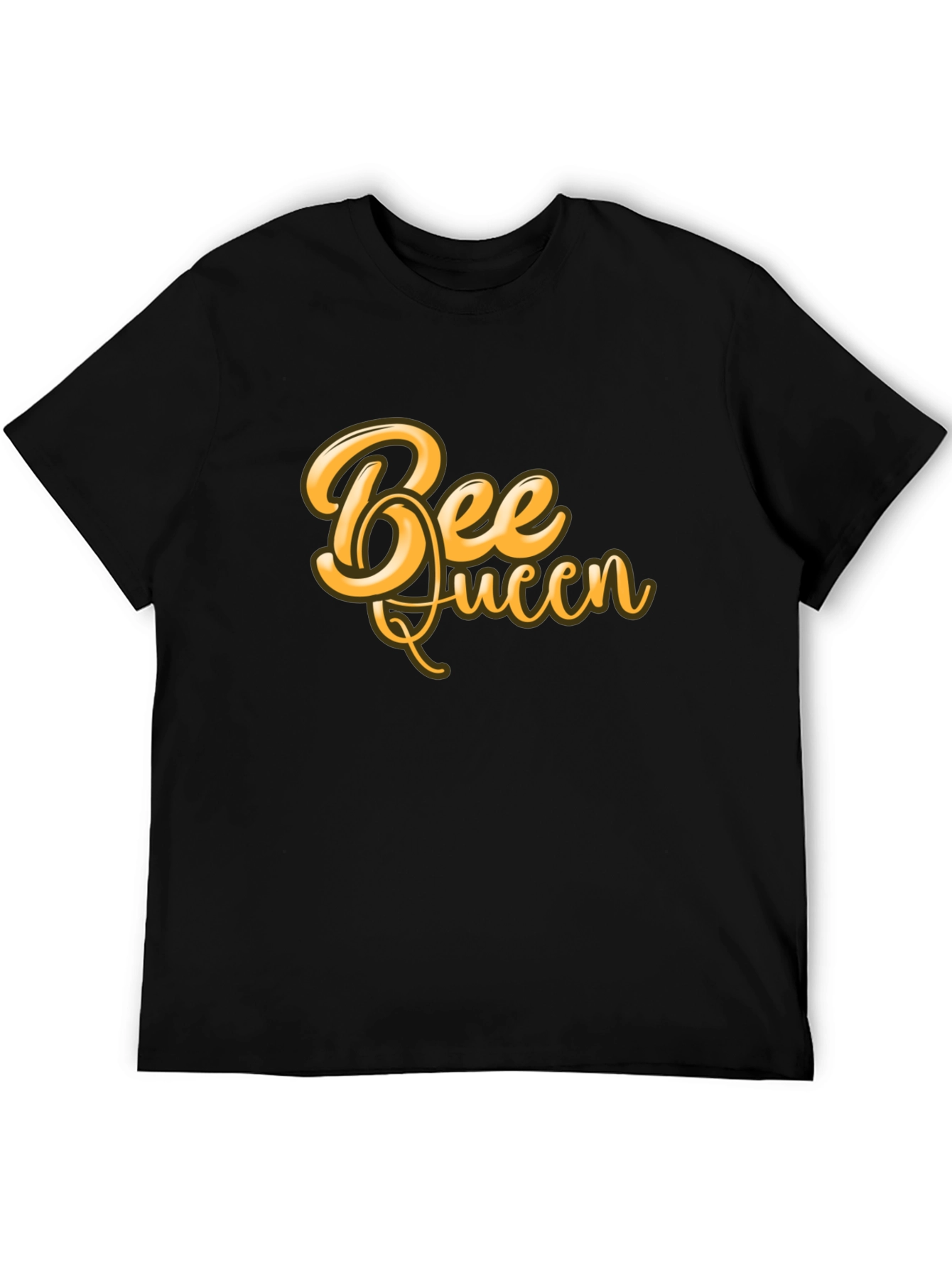 Bee Queen Graphic T-Shirt - Black Cotton Blend