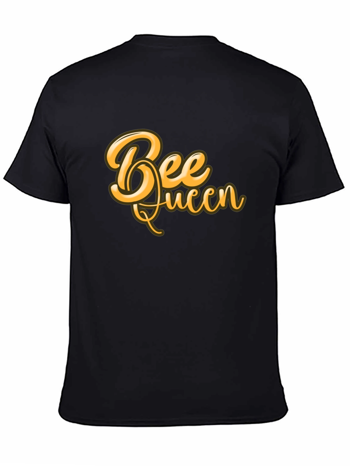Bee Queen Graphic T-Shirt - Black Cotton Blend