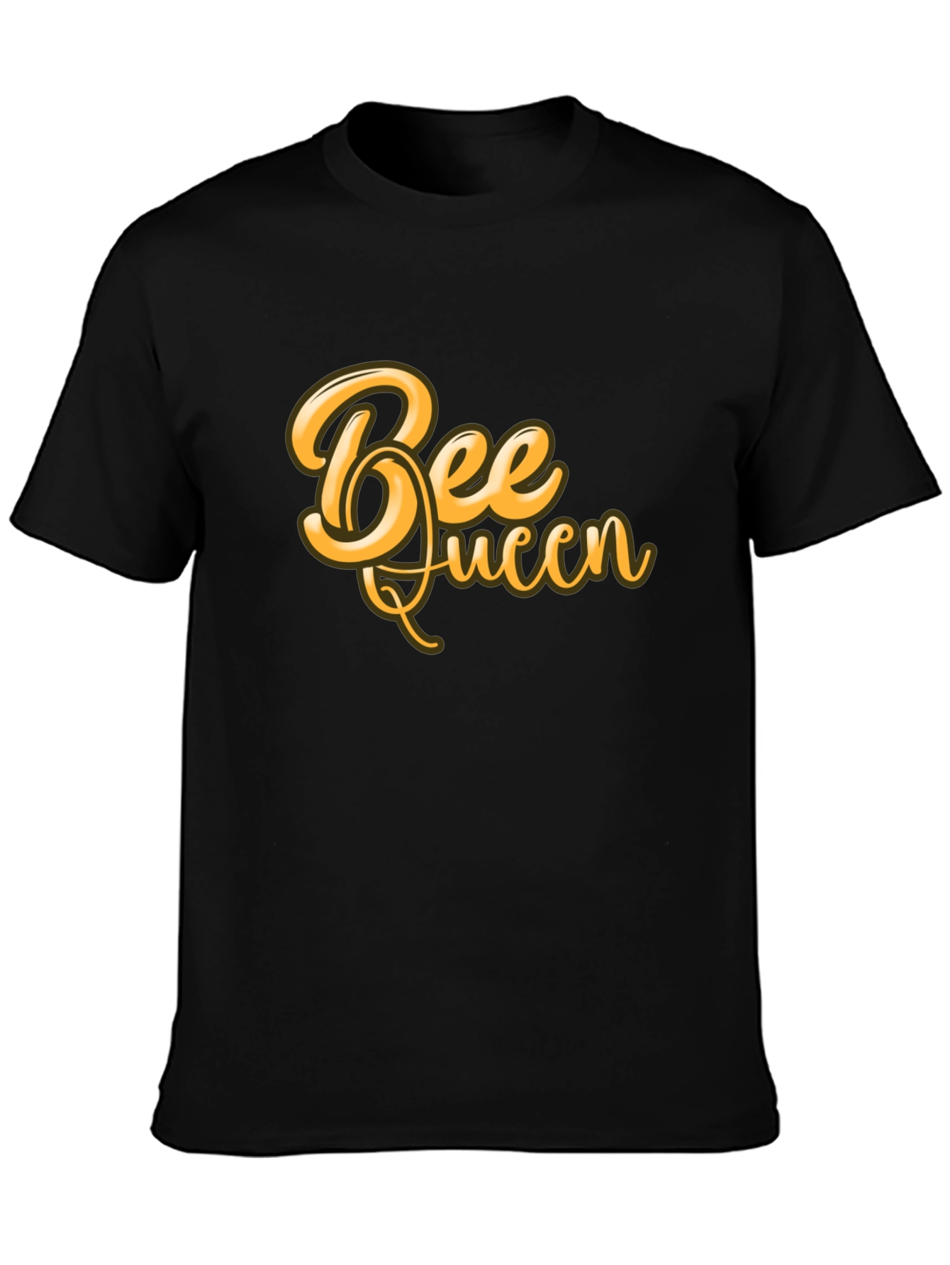 Bee Queen Graphic T-Shirt - Black Cotton Blend