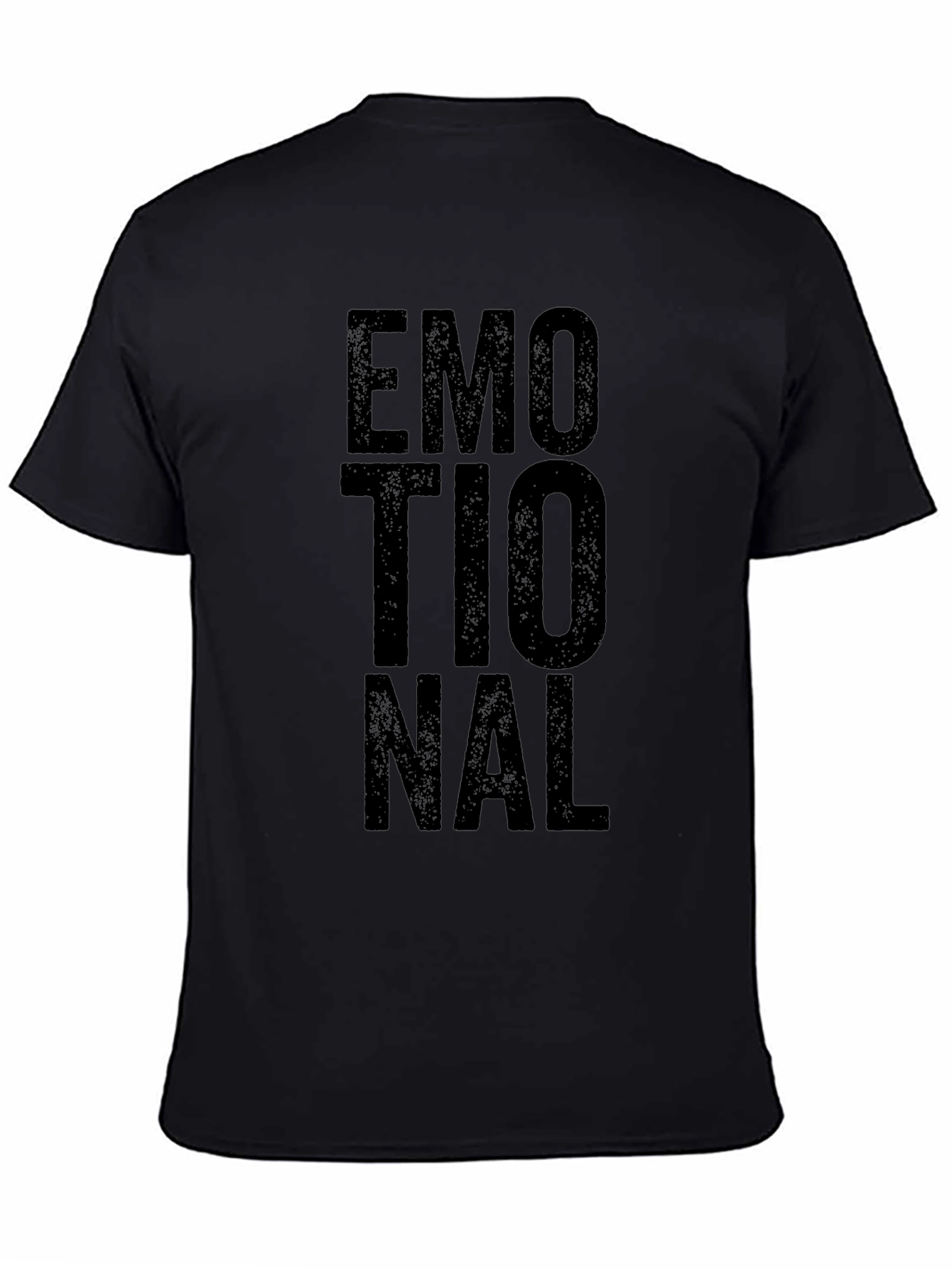 Emotional Black Graphic T-Shirt