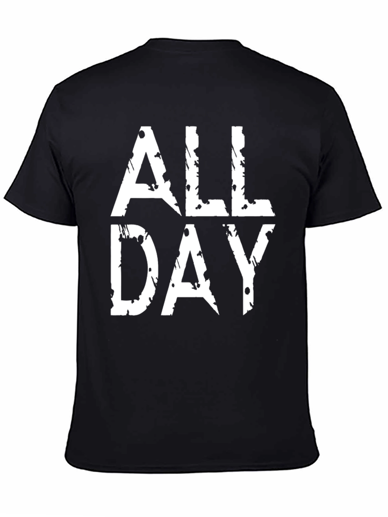 All Day Graphic Tee - Black Cotton Blend