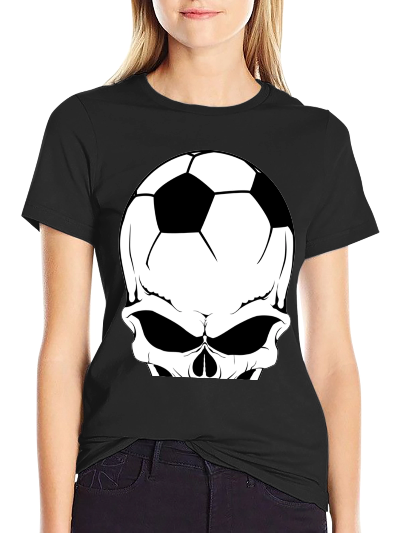 Skull Soccer Graphic T-Shirt