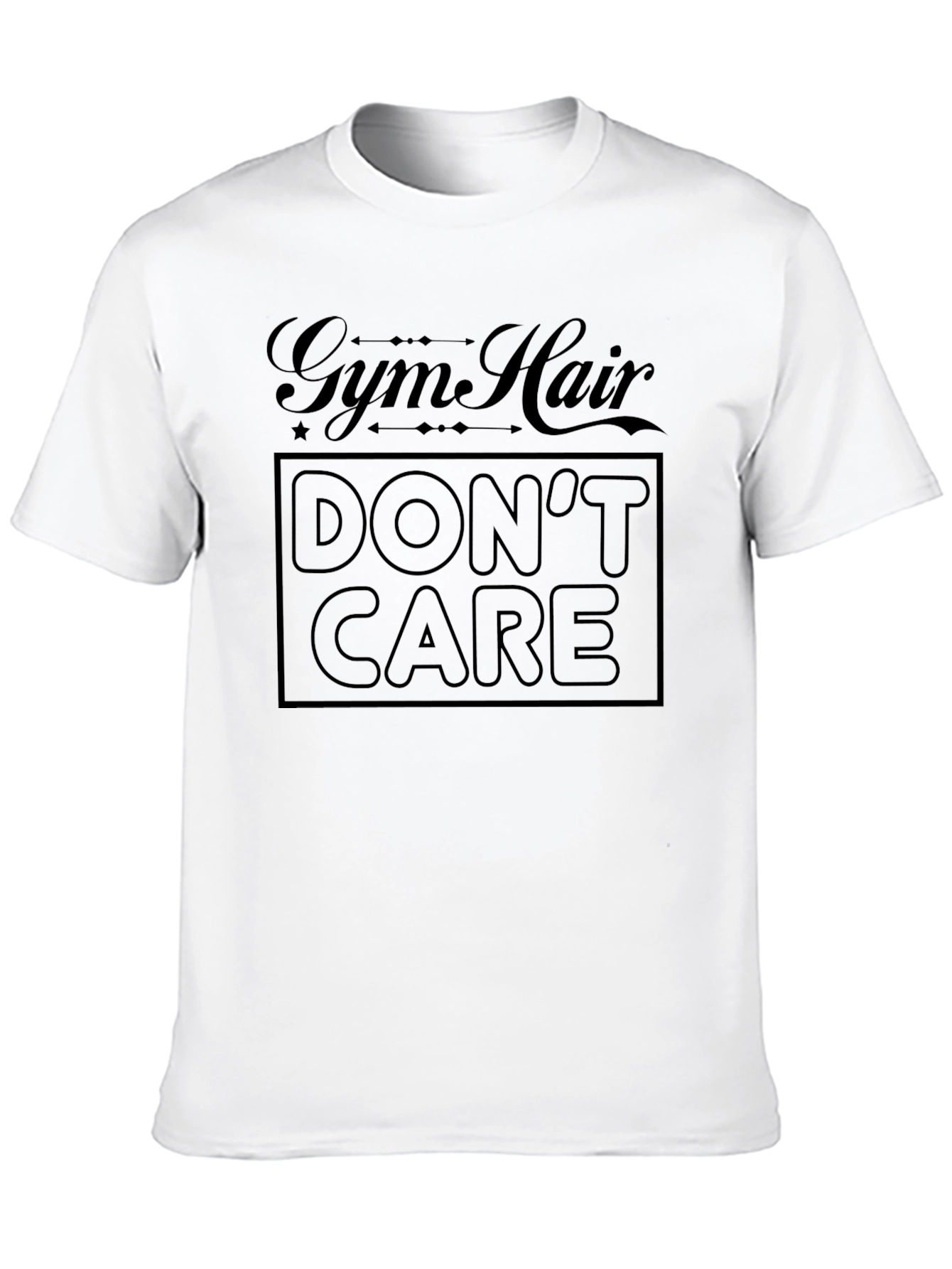 Gym Hair Dont Care Black T-Shirt