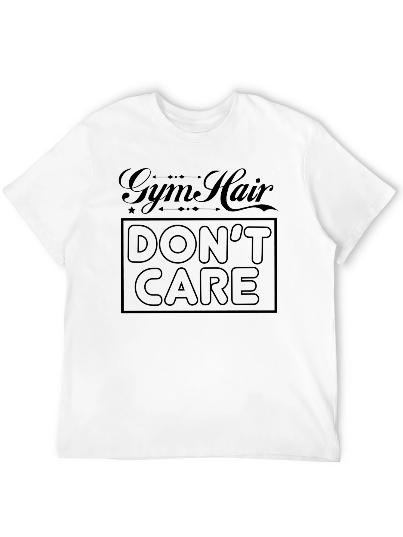 Gym Hair Dont Care Black T-Shirt
