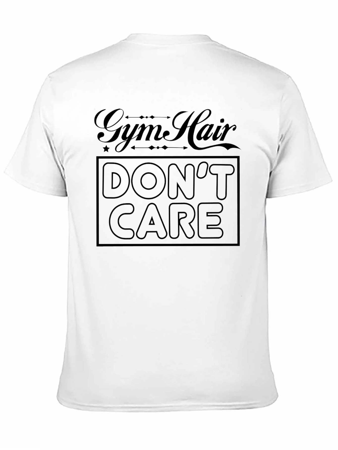 Gym Hair Dont Care Black T-Shirt
