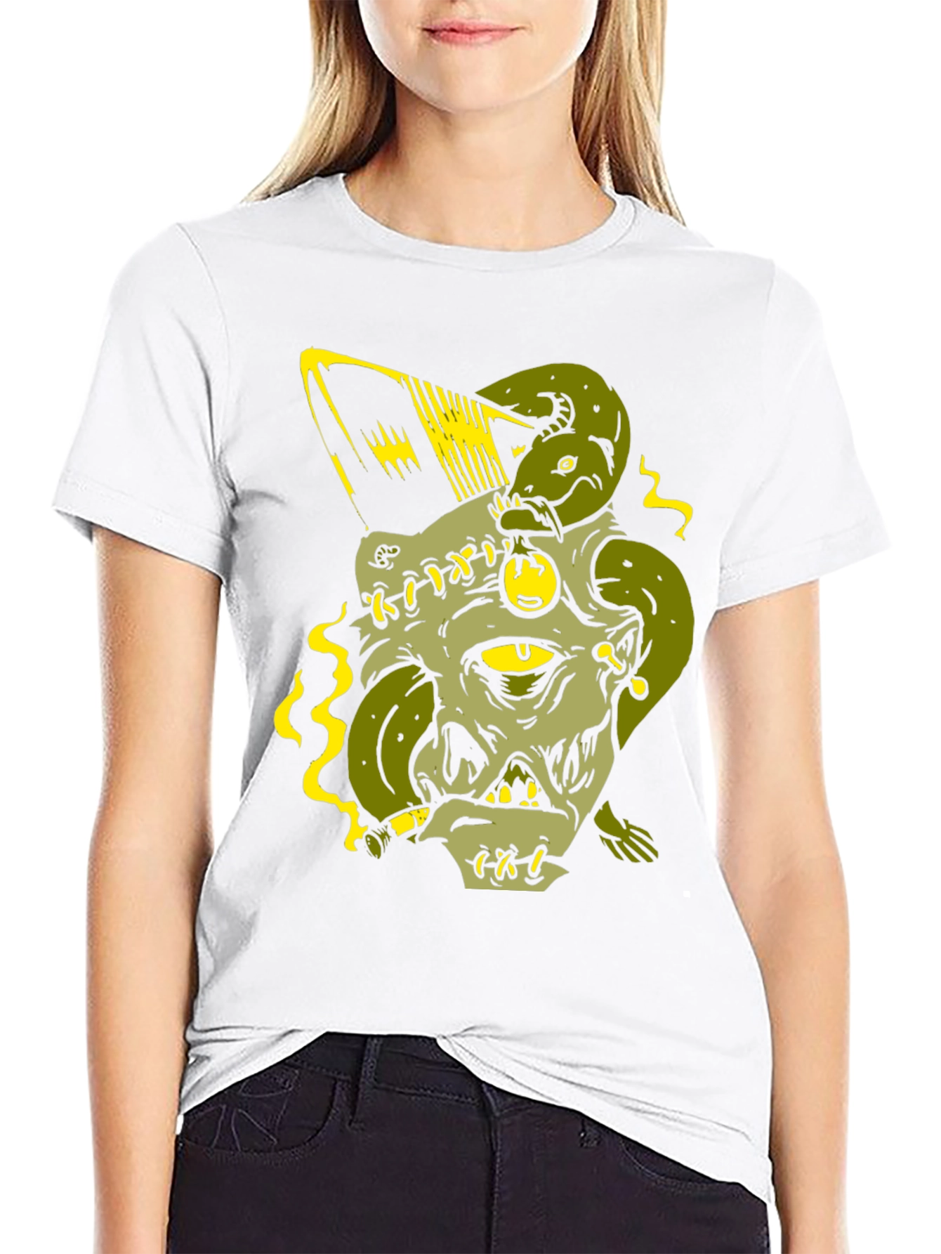One-Eyed Monster Graphic Print Tee