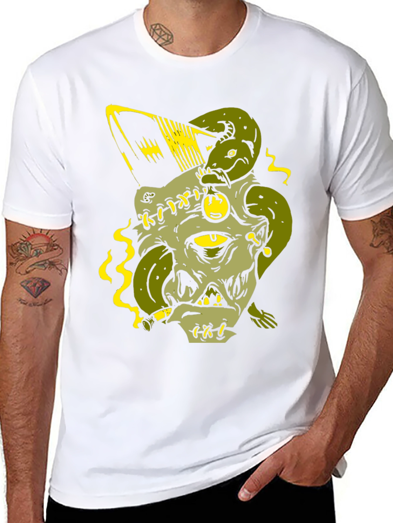 One-Eyed Monster Graphic Print Tee