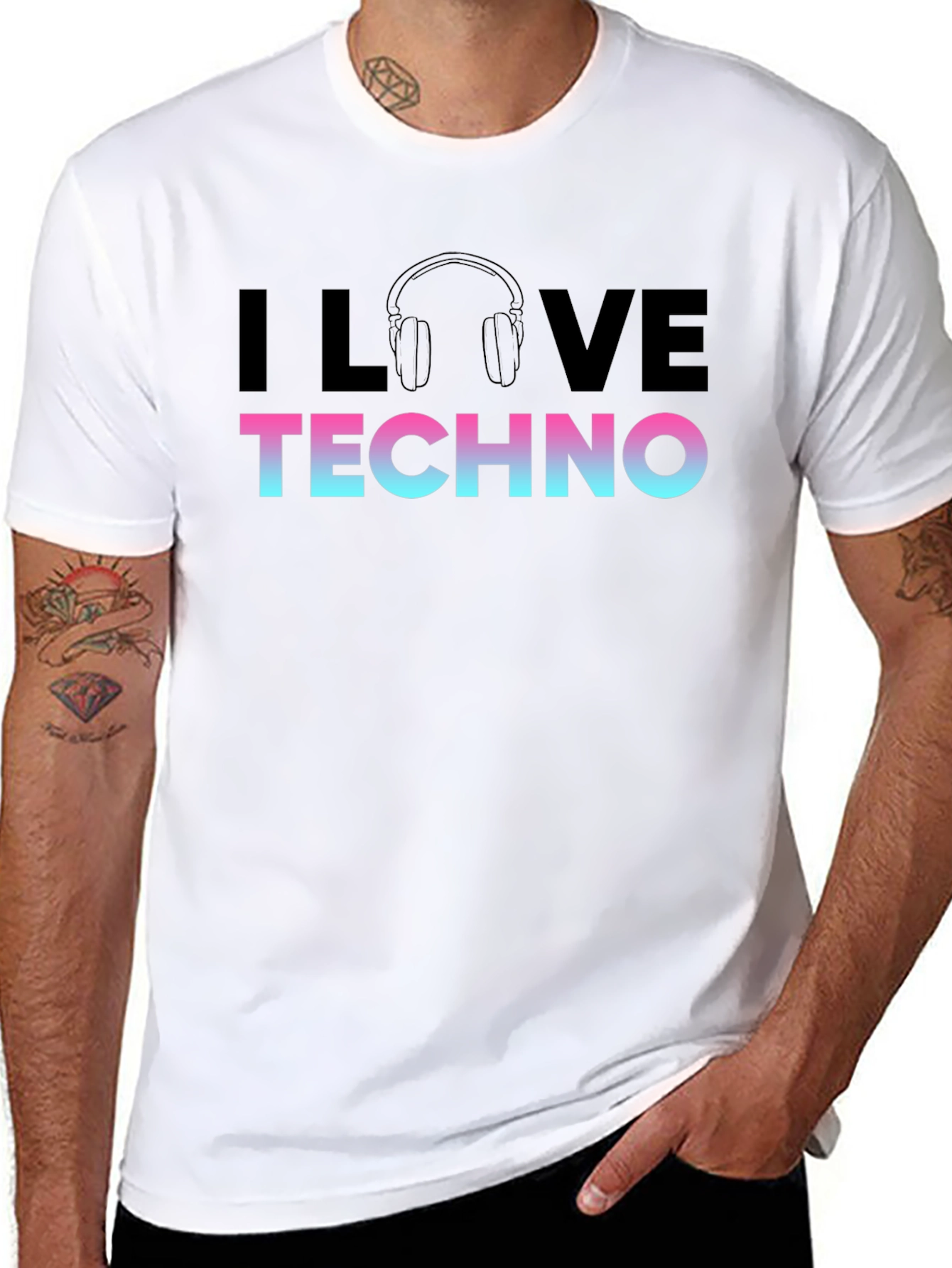 I Love Techno T-Shirt - Music Festival Apparel