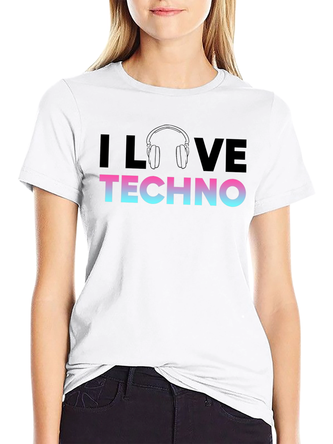 I Love Techno T-Shirt - Music Festival Apparel
