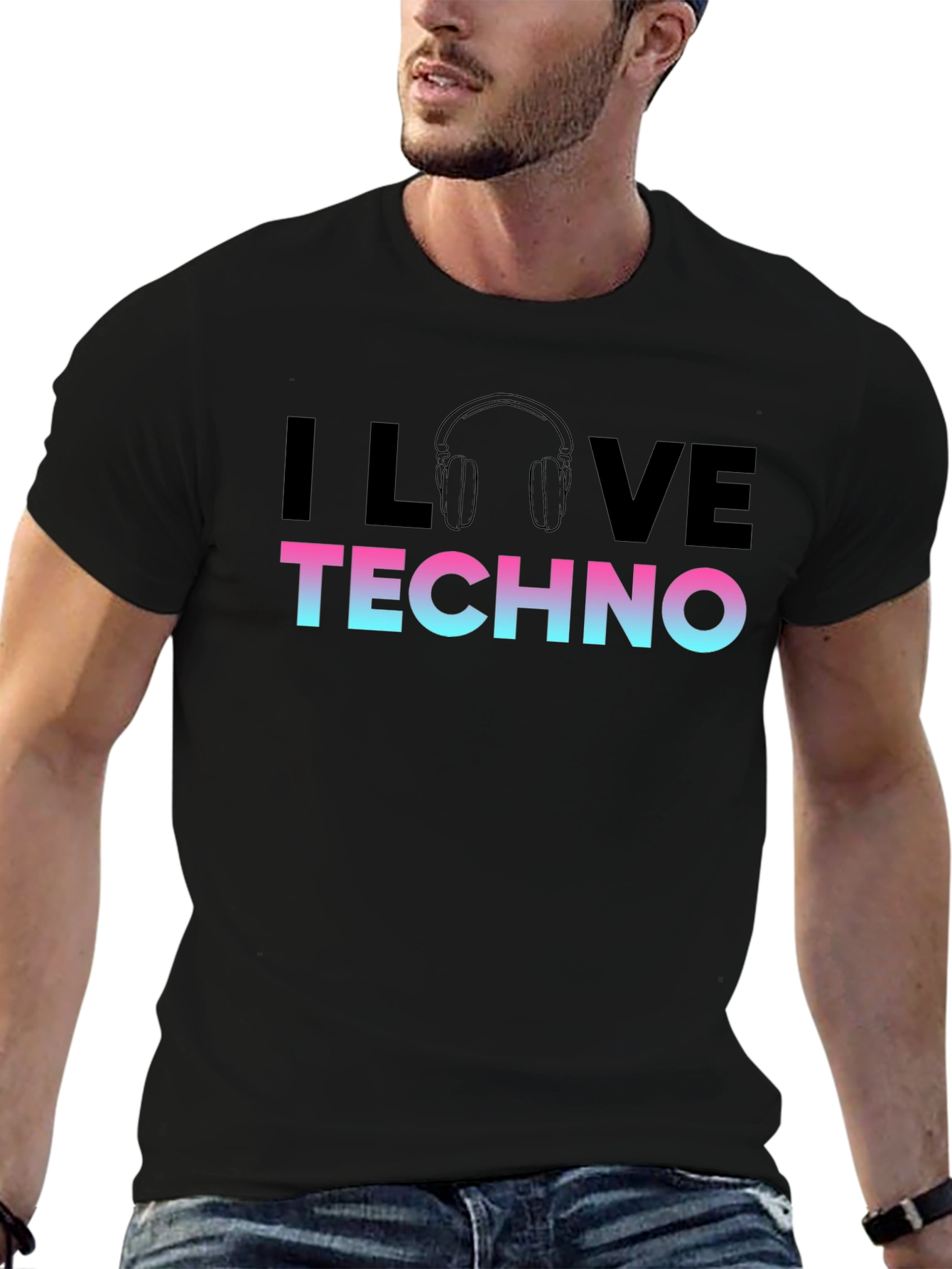 I Love Techno T-Shirt - Music Festival Apparel