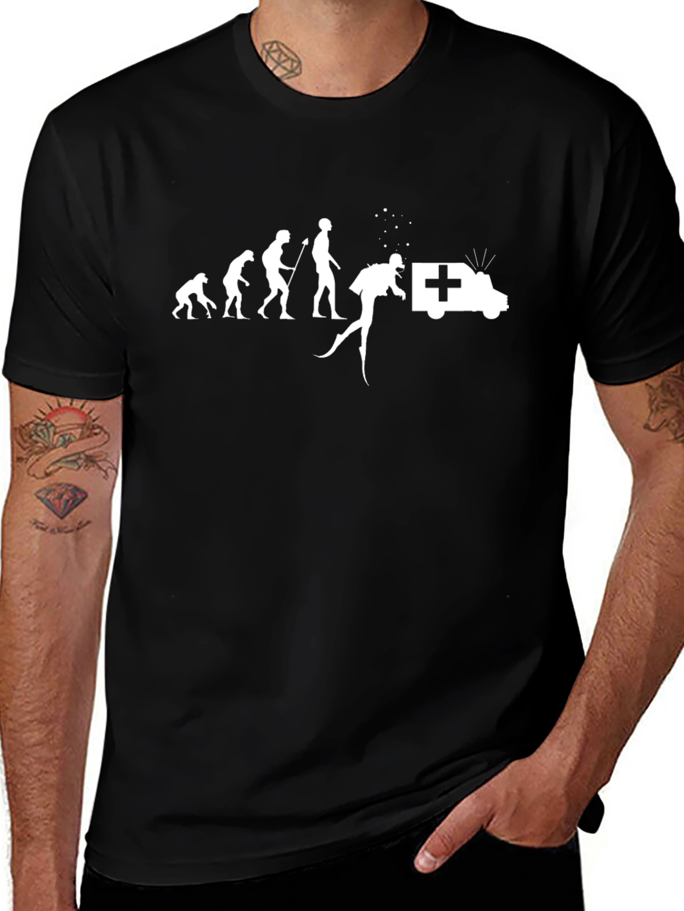 Evolution of Medic T-Shirt Funny EMS EMT Medical