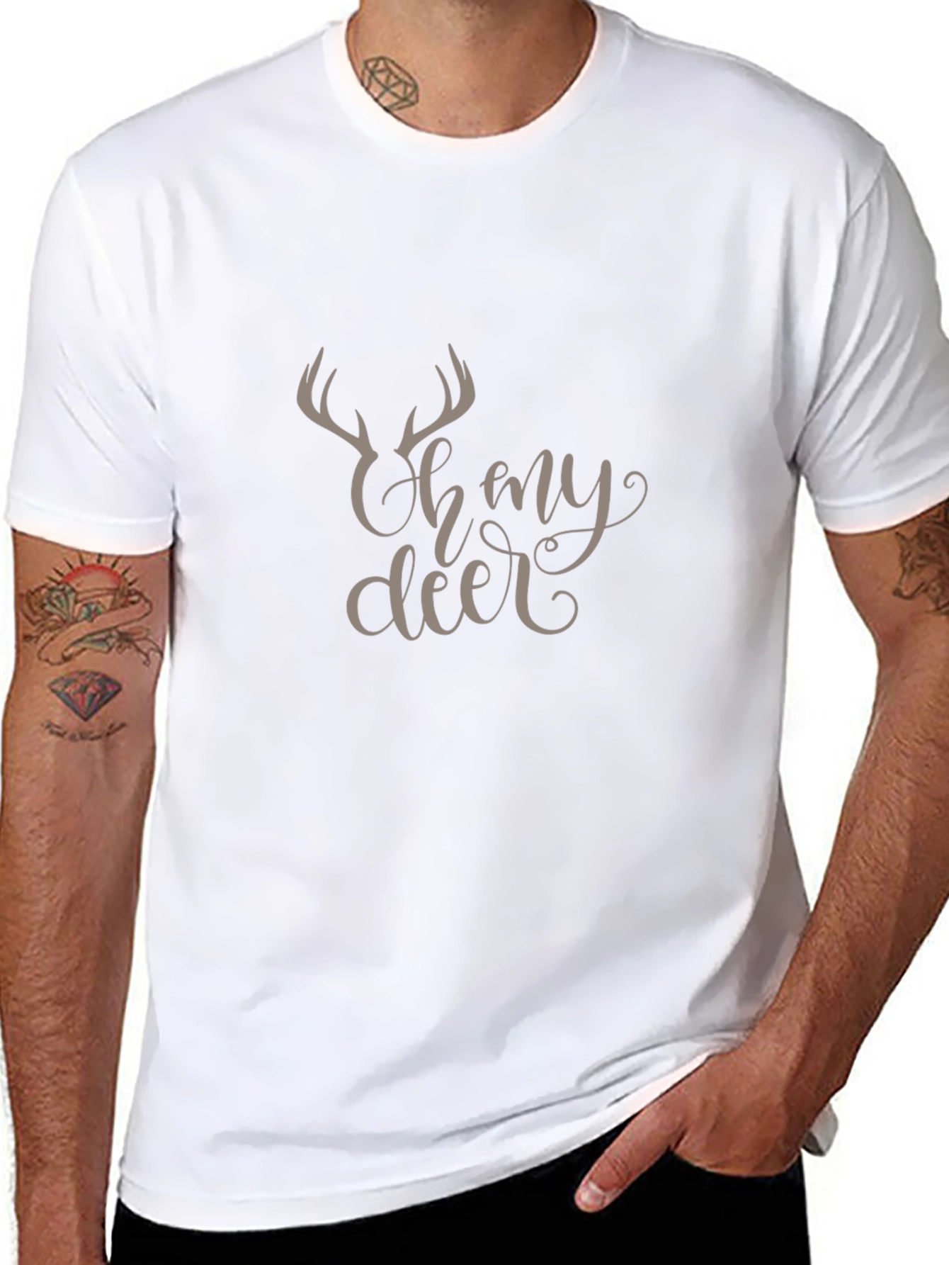 Oh My Deer Graphic Tee - Stylish Casual Wear