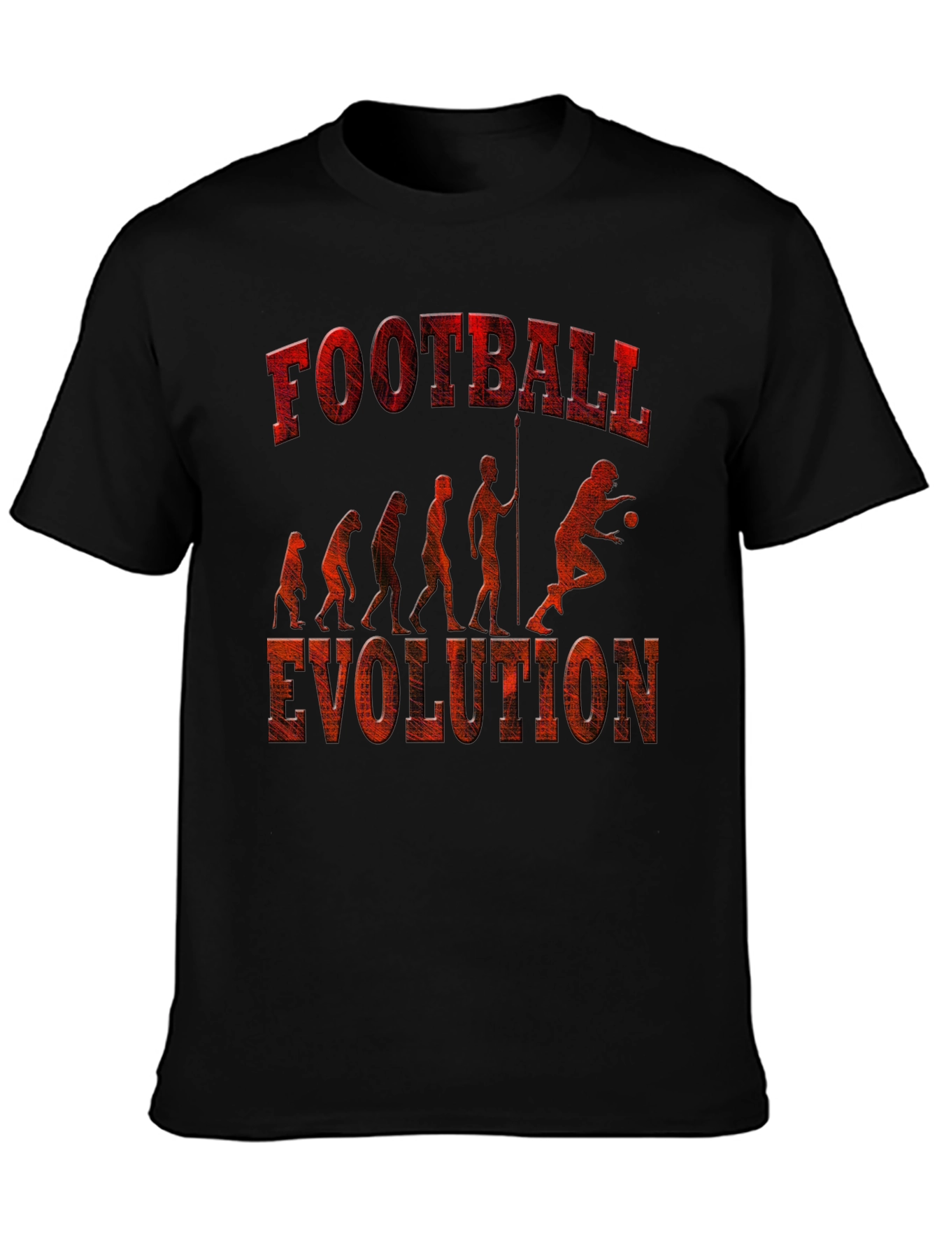 Football Evolution Graphic T-Shirt
