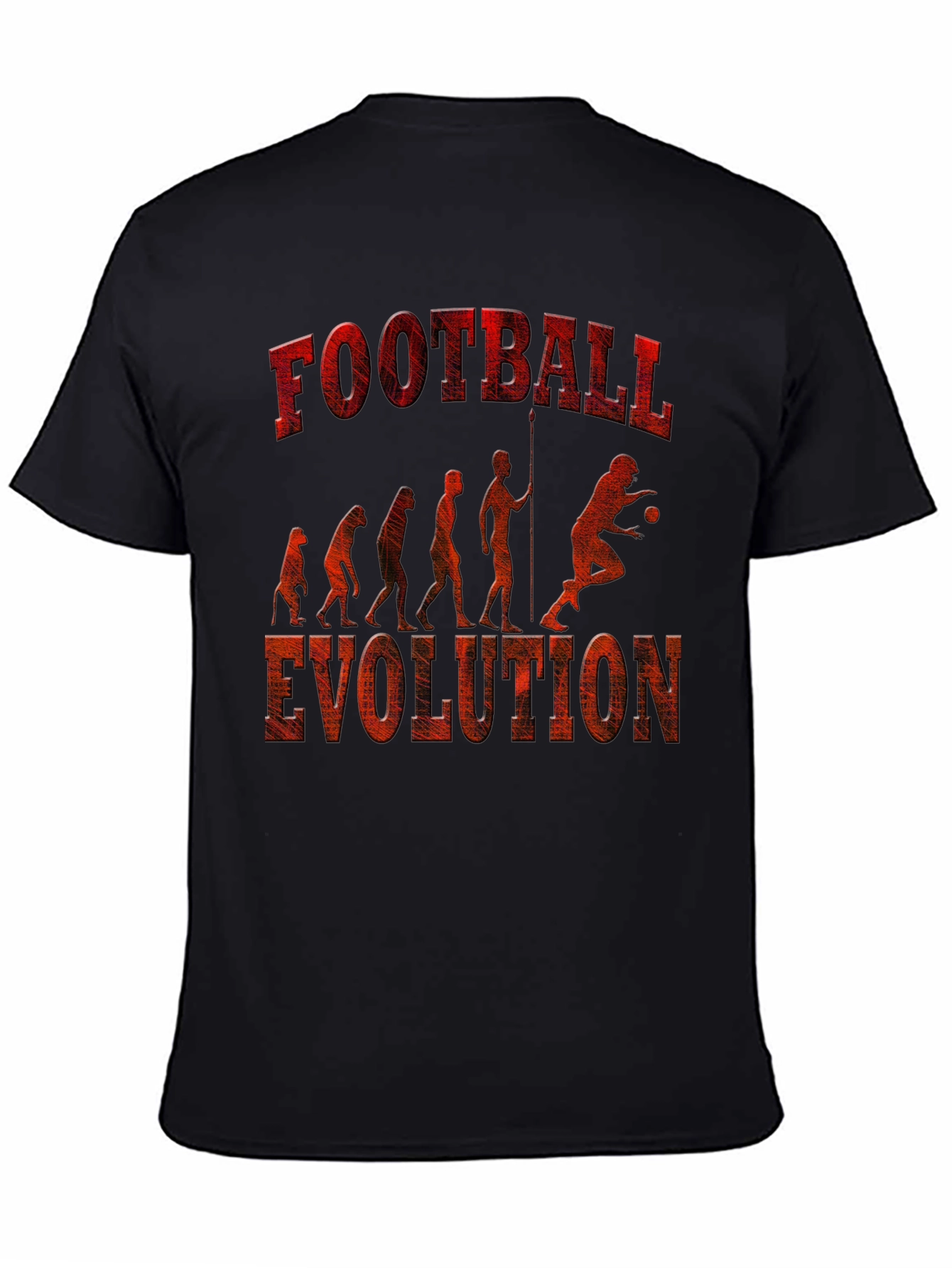 Football Evolution Graphic T-Shirt
