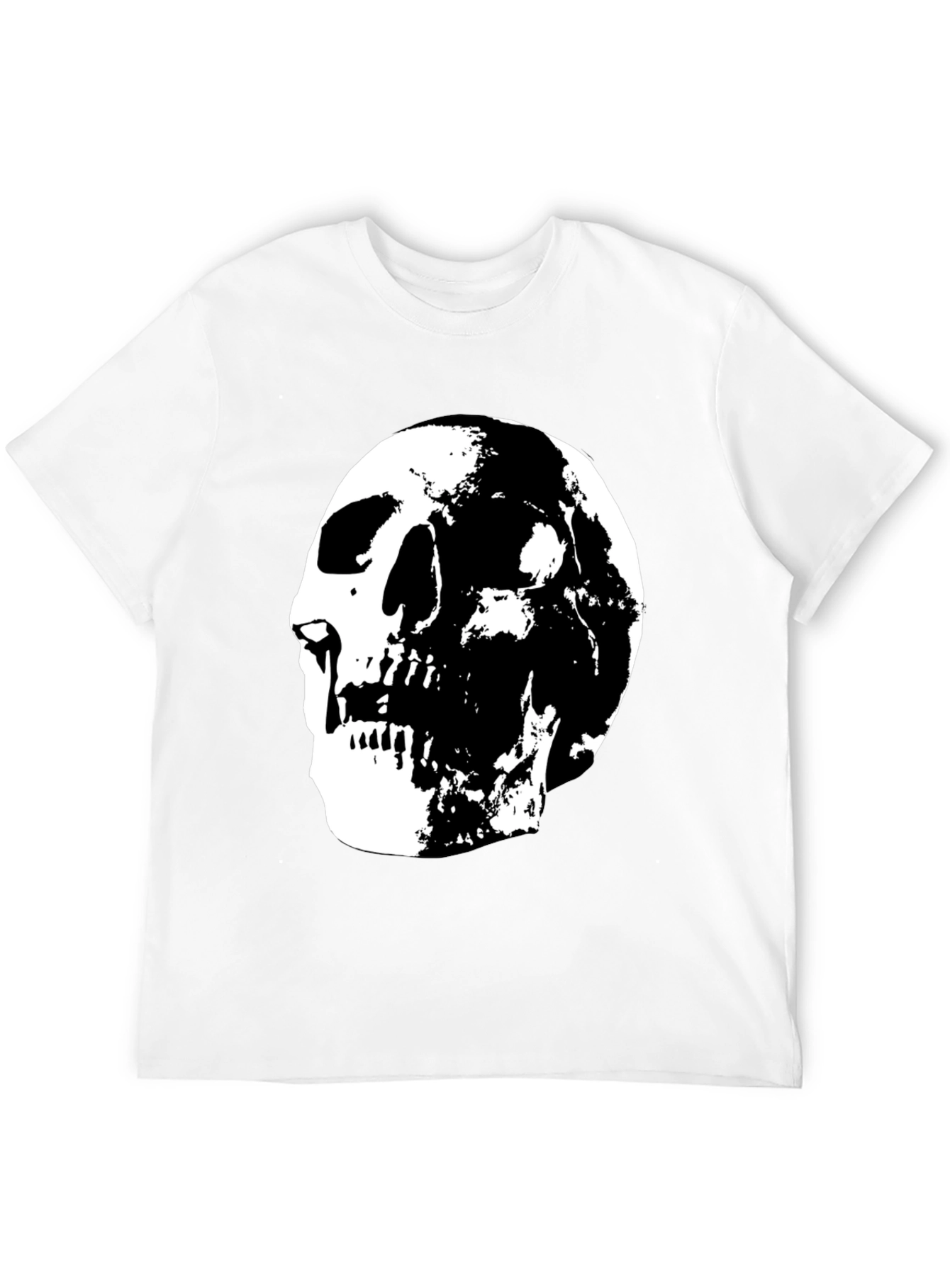 Skull Graphic Black T-Shirt - Edgy Style