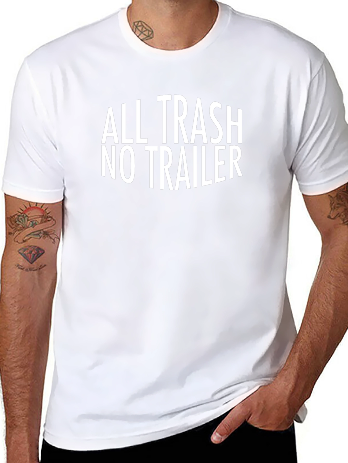 All Trash No Trailer Graphic T-Shirt