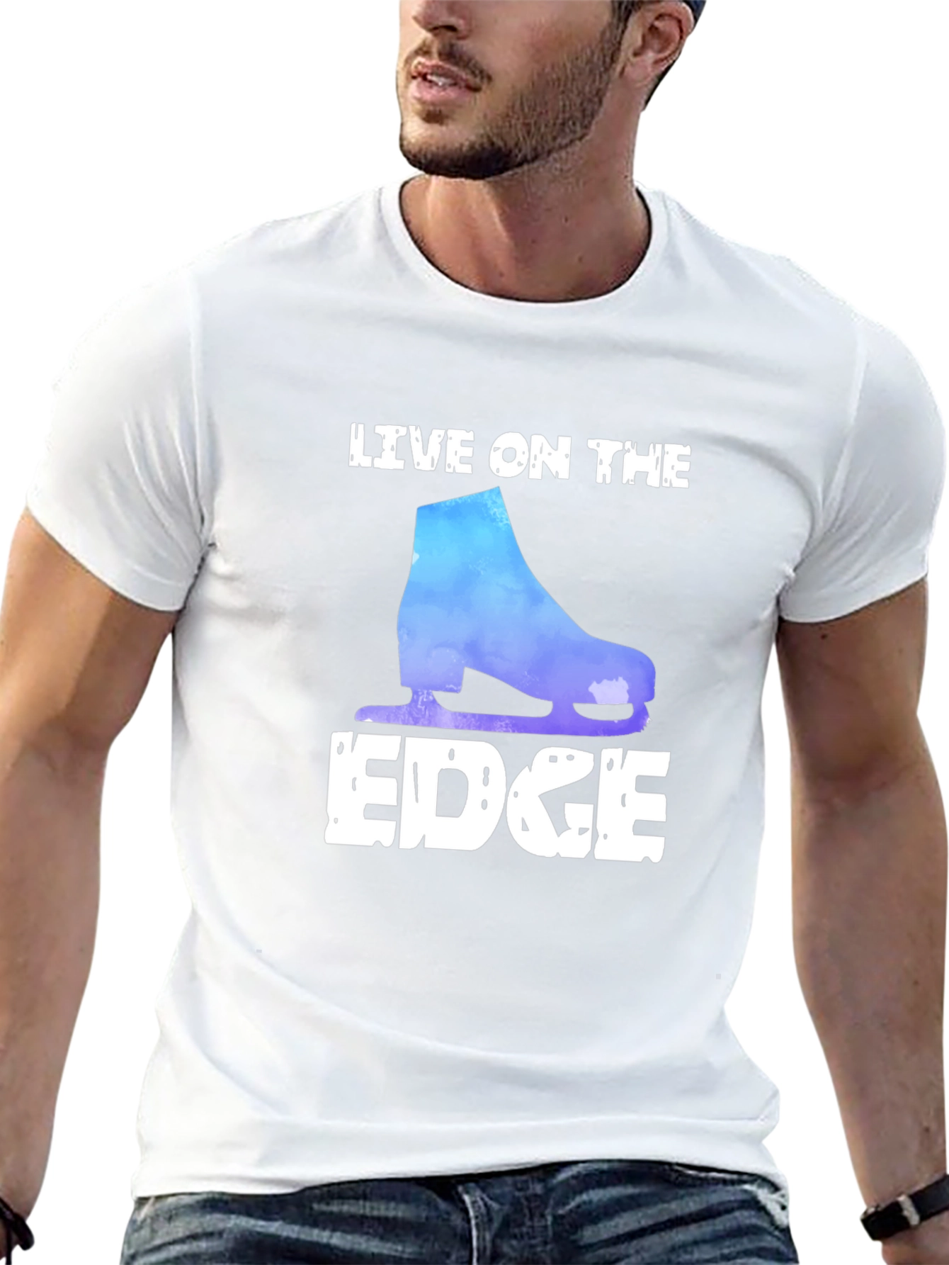 Live On The Edge Figure Skating T-Shirt