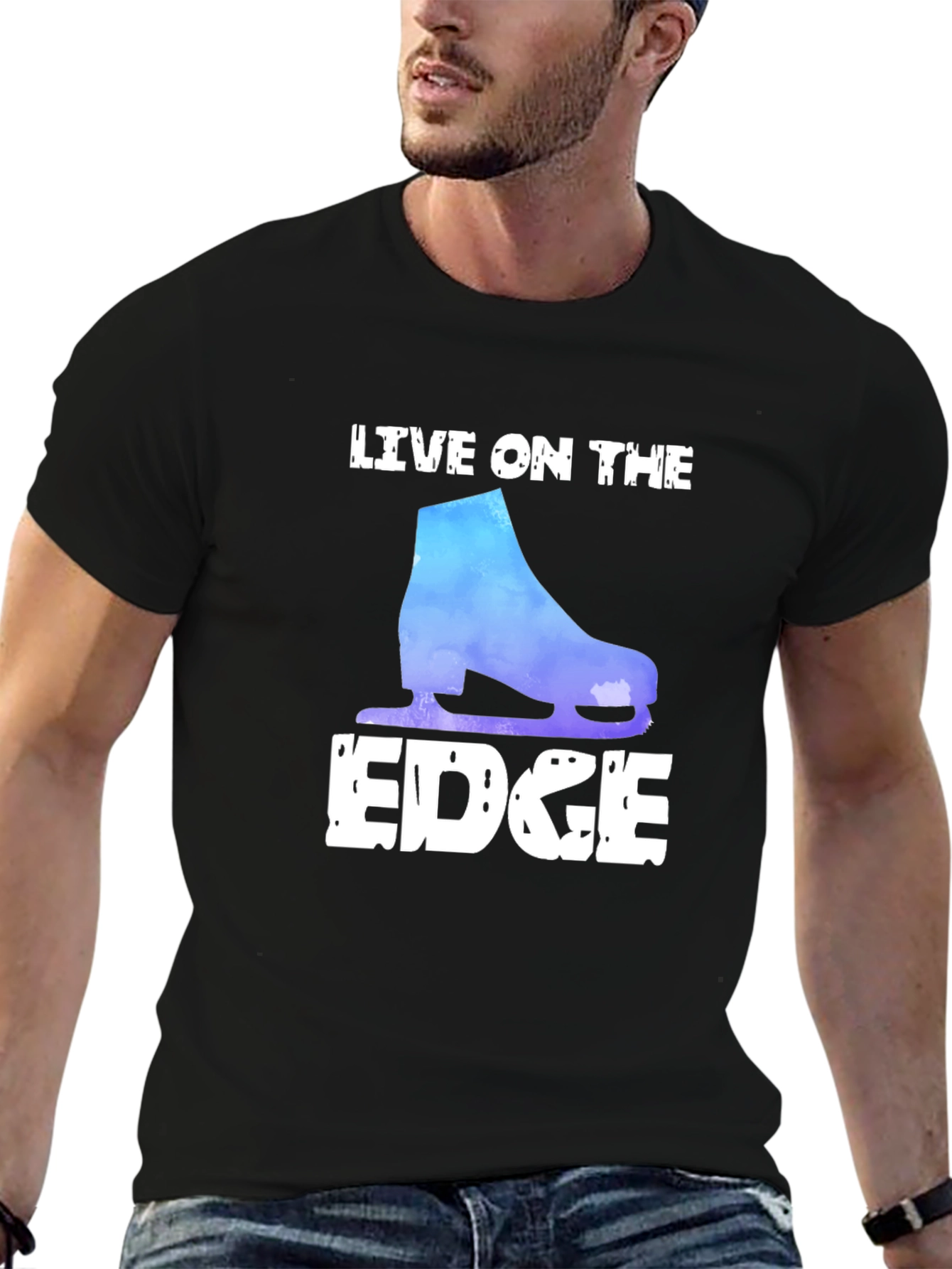 Live On The Edge Figure Skating T-Shirt