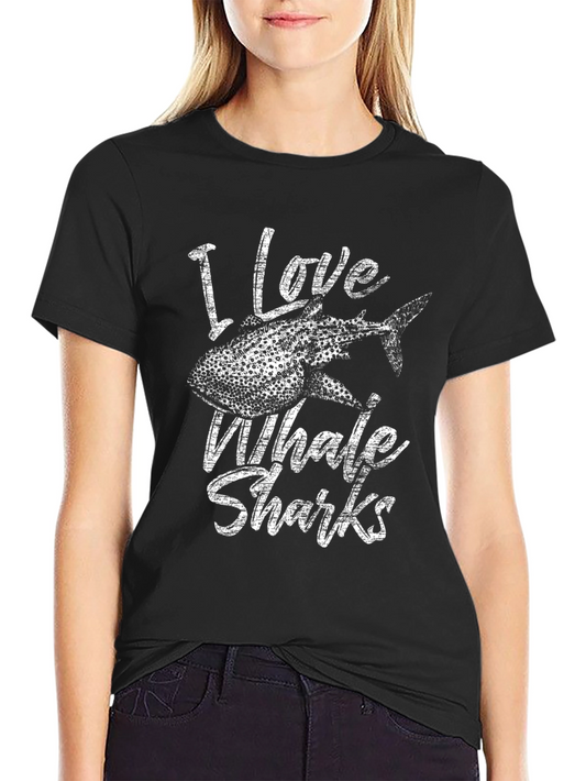 I Love Whale Sharks Graphic T-Shirt