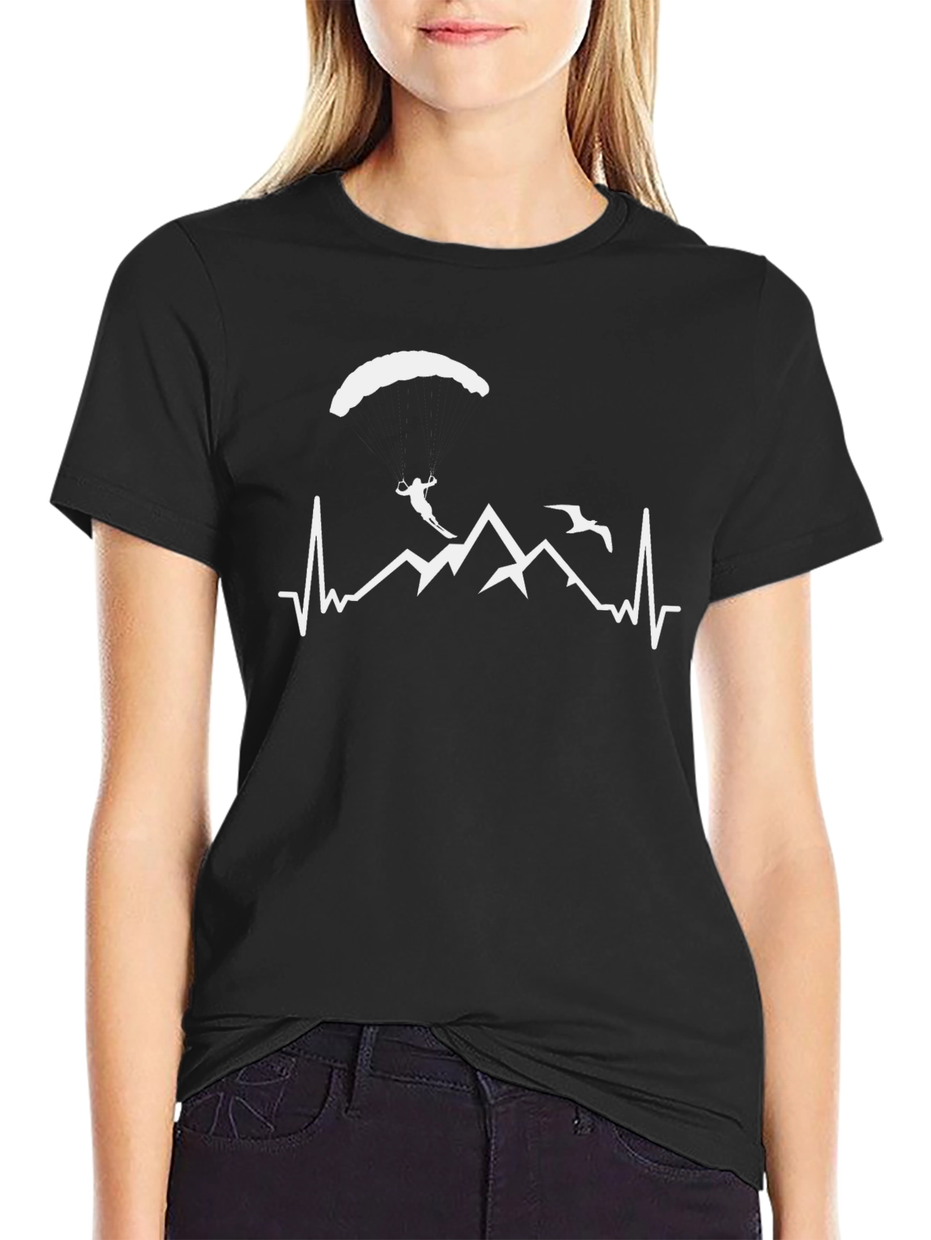 Adventure Seeker Black Graphic Tee
