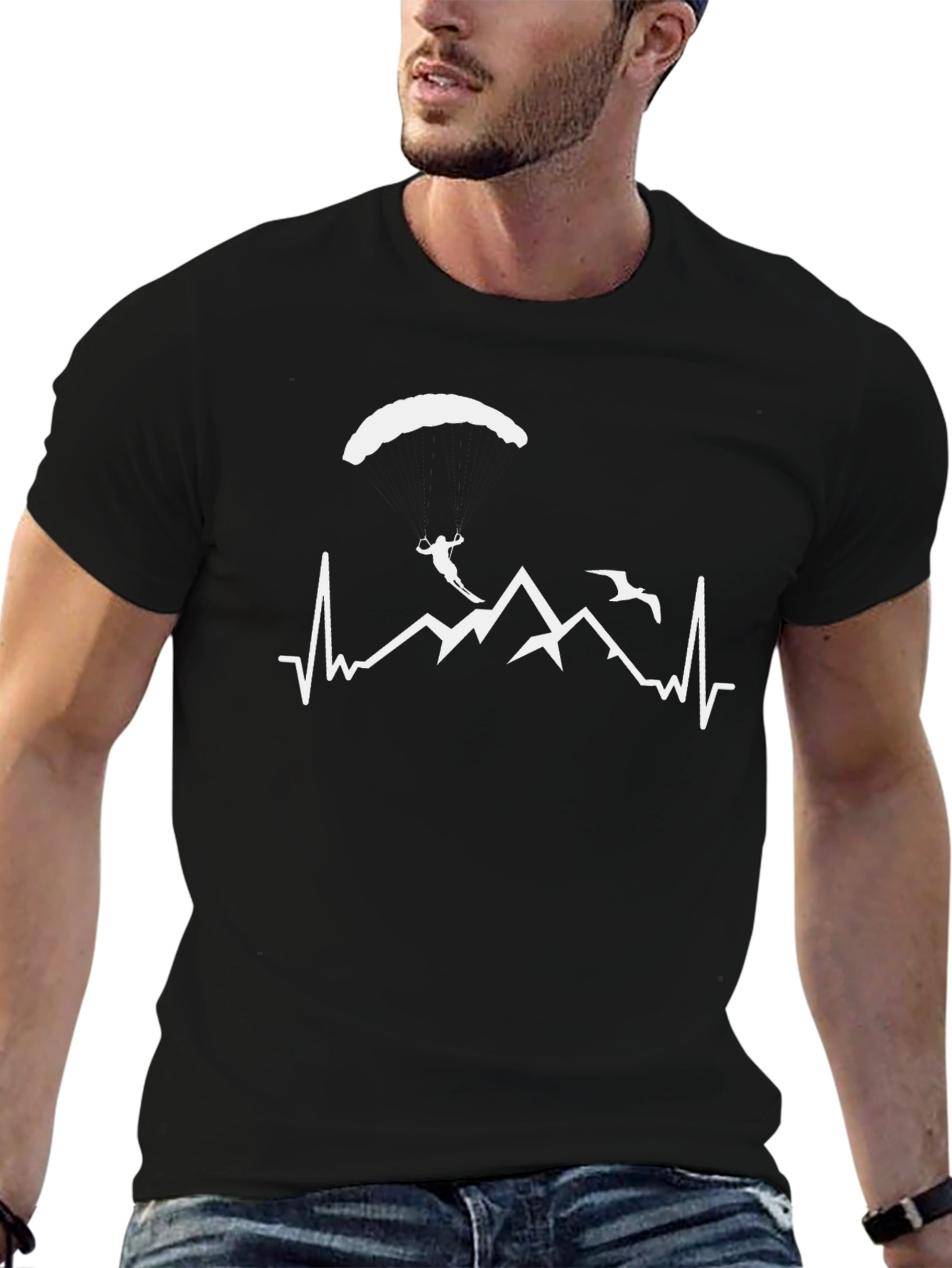 Adventure Seeker Black Graphic Tee