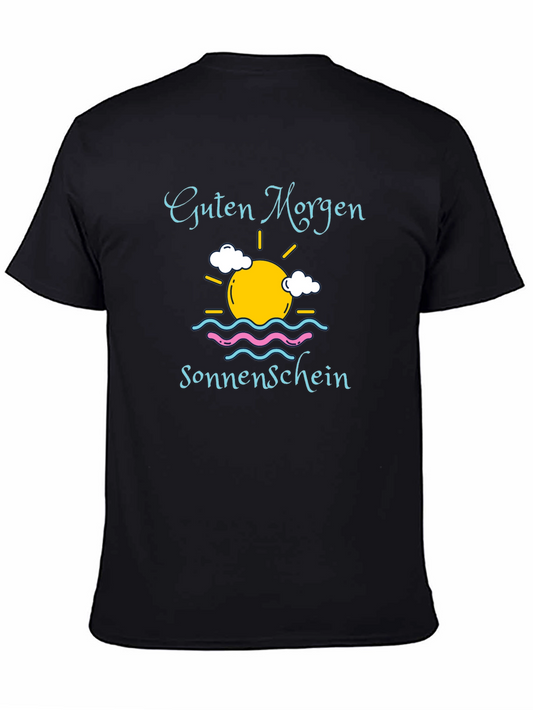 Guten Morgen Sonnenschein Black T-Shirt