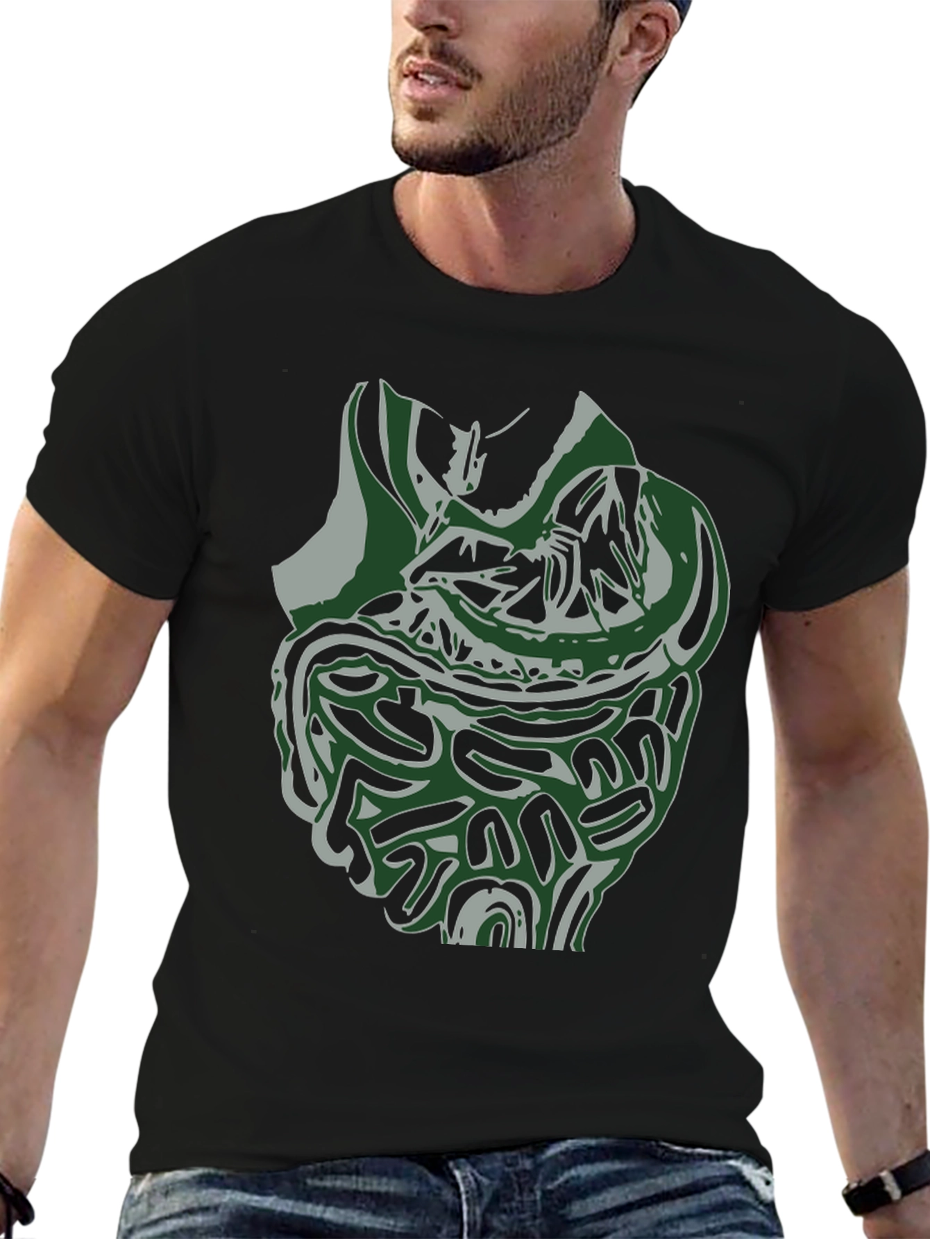 Abstract Graphic Tee - Modern Art Shirt