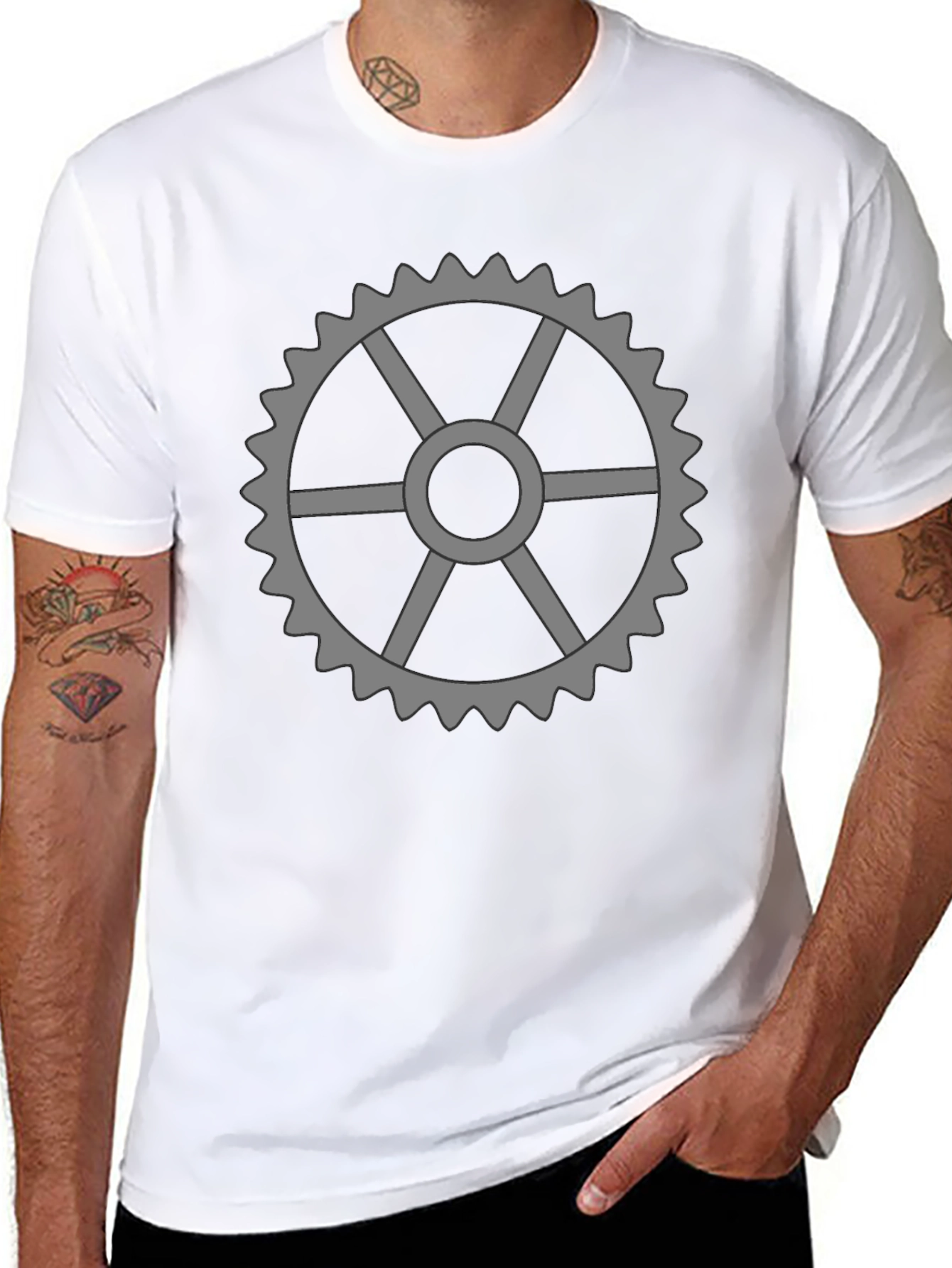 Gear Graphic Tee - Steampunk Style T-Shirt
