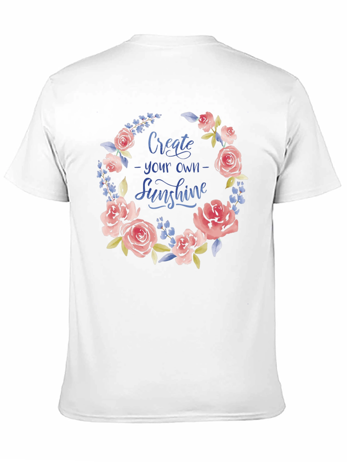 Floral Sunshine Graphic Tee - Black