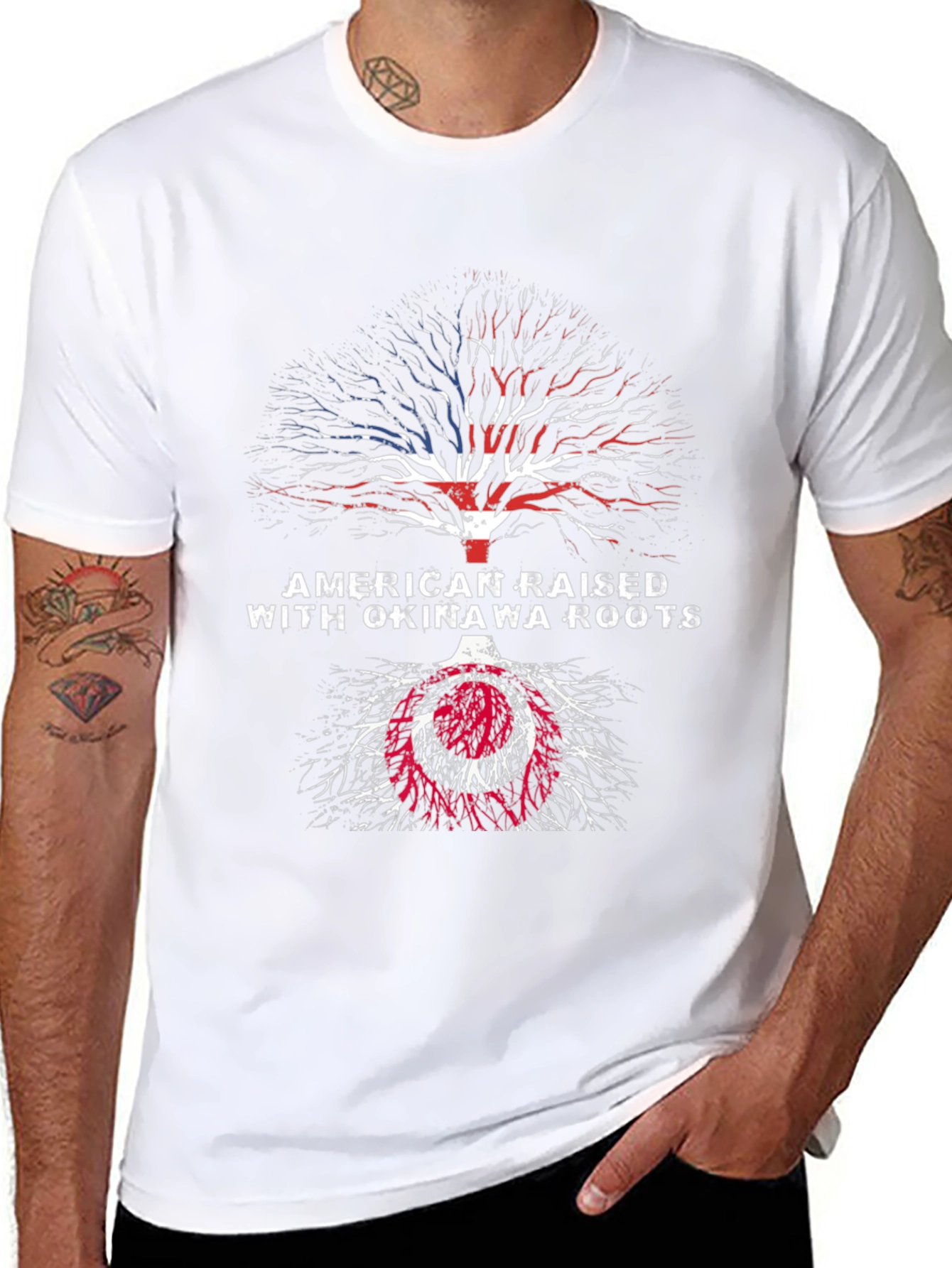 American Raised with Okinawa Roots T-Shirt