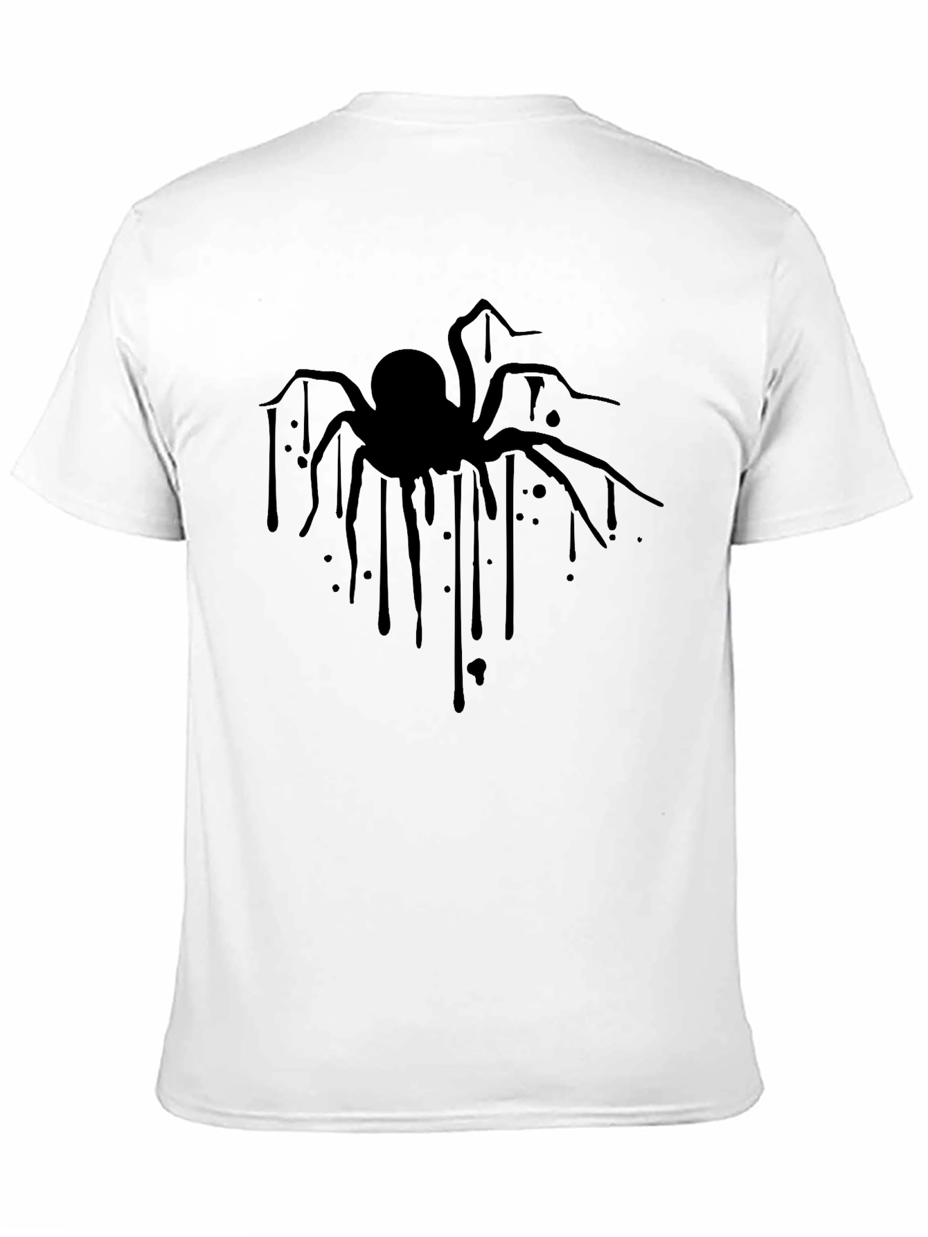 Creepy Spider Graphic Tee - Mens Black T-Shirt