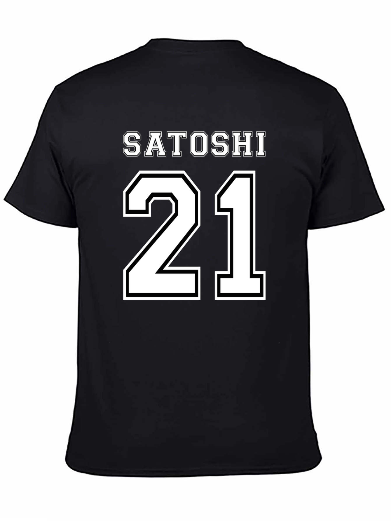 Satoshi 21 Black T-Shirt Crypto Bitcoin Fan Apparel
