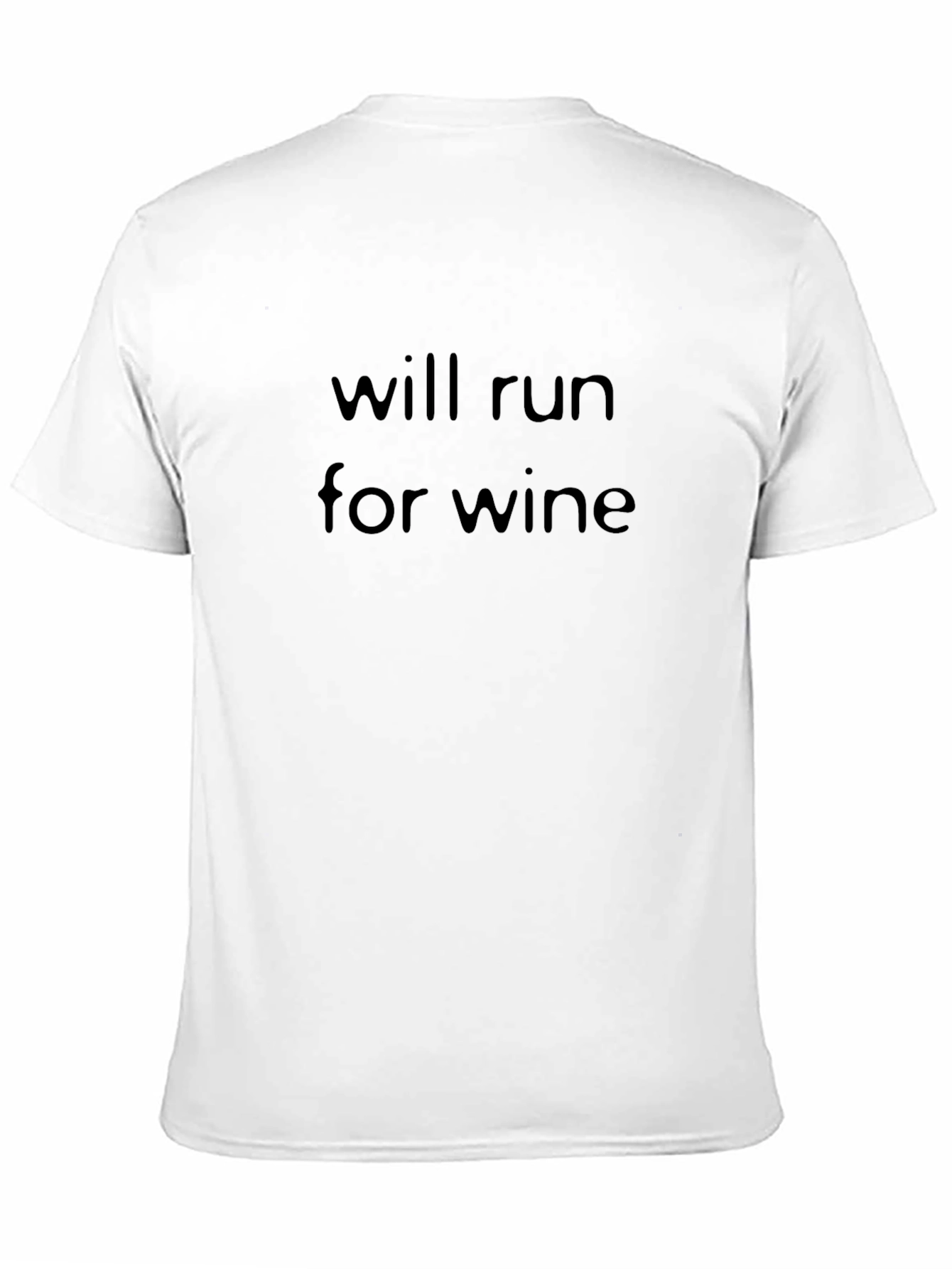 Will Run for Wine T-Shirt - Black